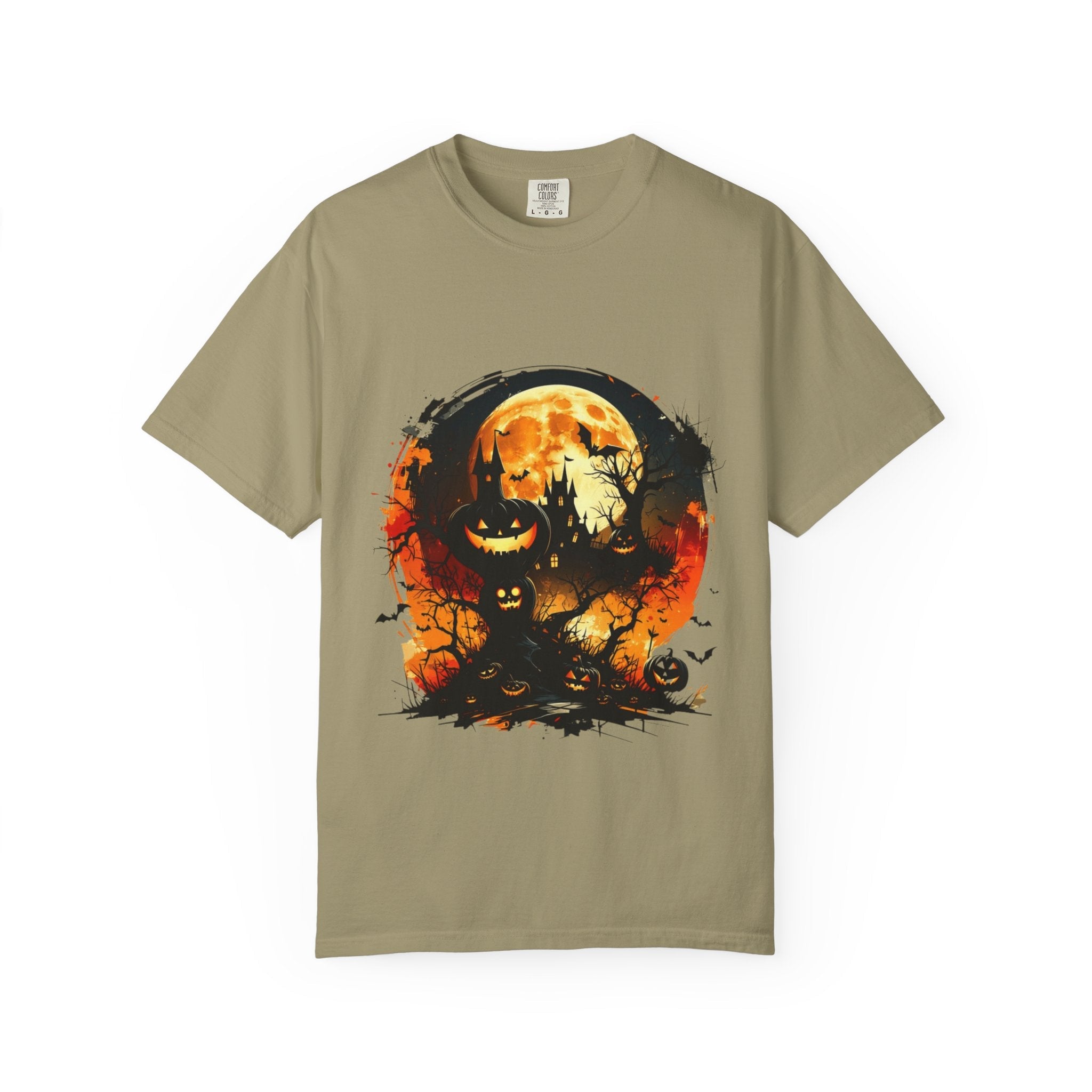 Halloween Moon Graphic T-shirt, Unisex Spooky Shirt, Fall Outfit, October Fest Tee, Halloween Party Wear, Trick or Treat T-shirt - Metamorphosis Creations