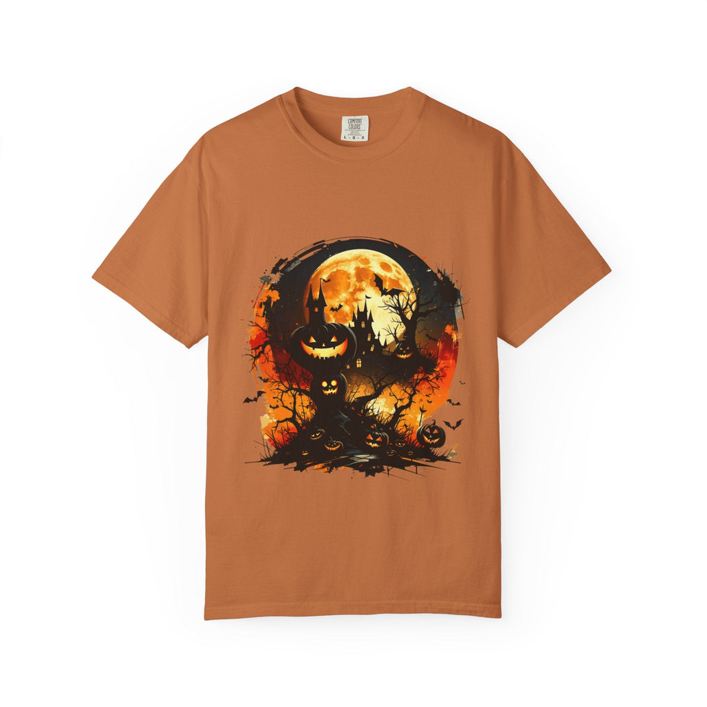 Halloween Moon Graphic T-shirt, Unisex Spooky Shirt, Fall Outfit, October Fest Tee, Halloween Party Wear, Trick or Treat T-shirt - Metamorphosis Creations
