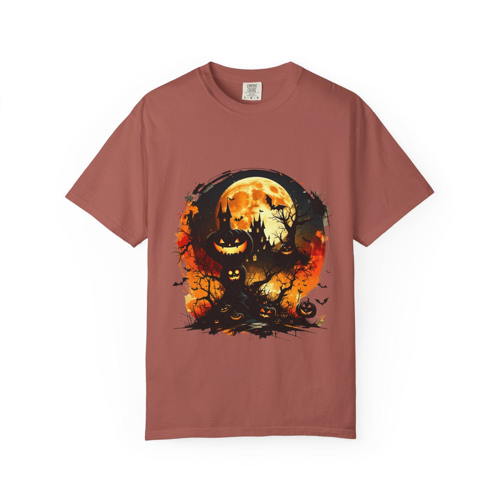 Halloween Moon Graphic T-shirt, Unisex Spooky Shirt, Fall Outfit, October Fest Tee, Halloween Party Wear, Trick or Treat T-shirt - Metamorphosis Creations