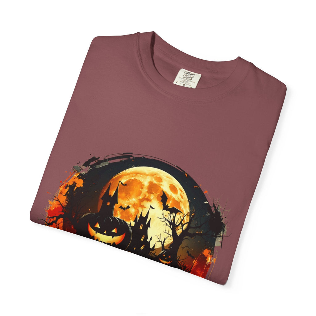 Halloween Moon Graphic T-shirt, Unisex Spooky Shirt, Fall Outfit, October Fest Tee, Halloween Party Wear, Trick or Treat T-shirt - Metamorphosis Creations