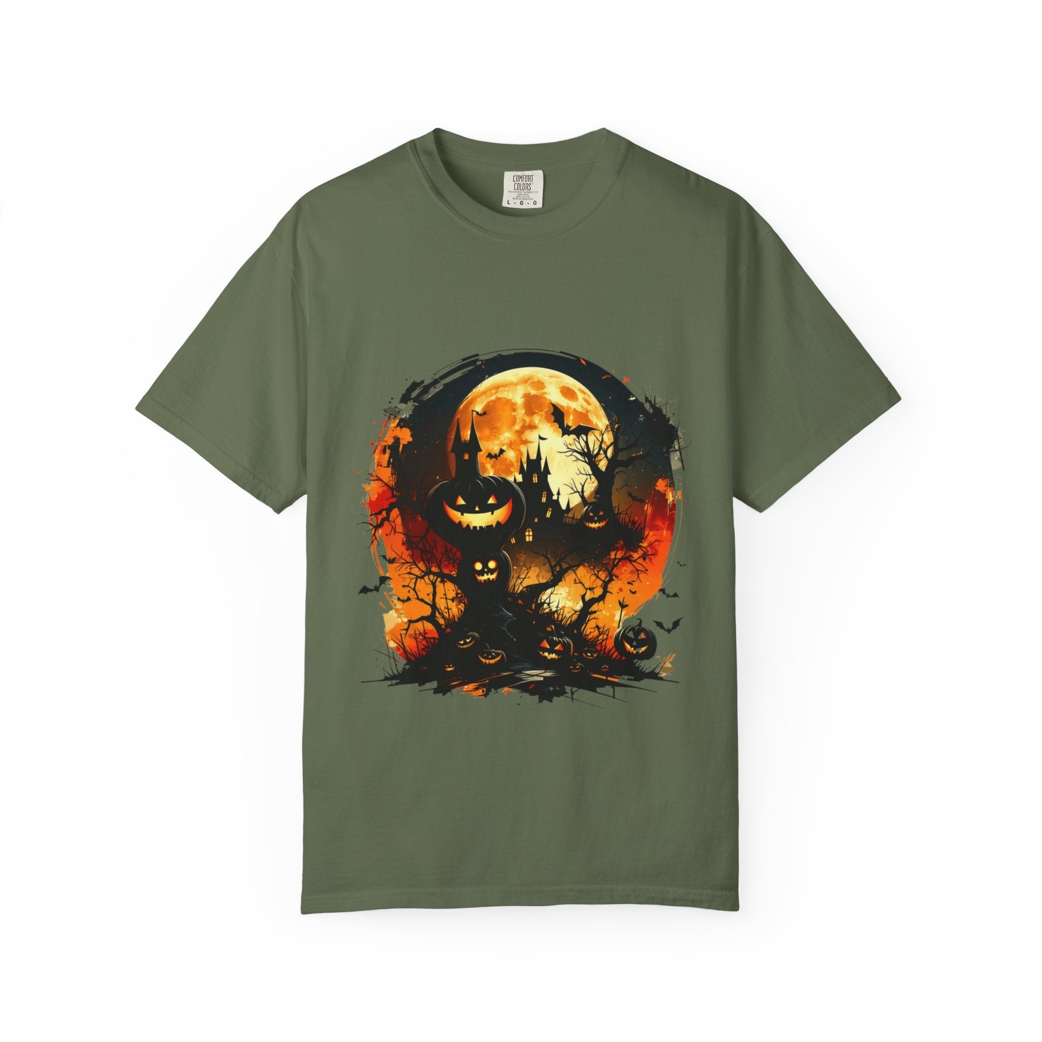 Halloween Moon Graphic T-shirt, Unisex Spooky Shirt, Fall Outfit, October Fest Tee, Halloween Party Wear, Trick or Treat T-shirt - Metamorphosis Creations