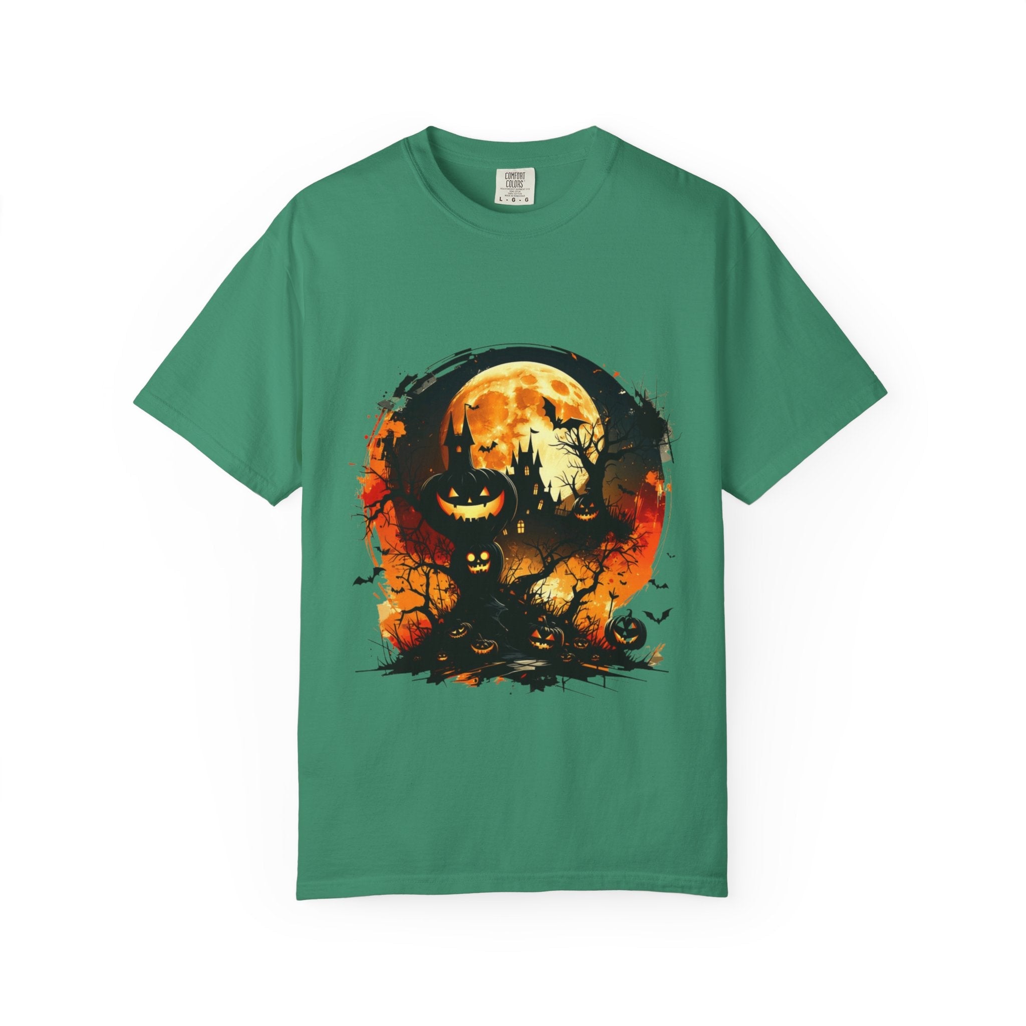 Halloween Moon Graphic T-shirt, Unisex Spooky Shirt, Fall Outfit, October Fest Tee, Halloween Party Wear, Trick or Treat T-shirt - Metamorphosis Creations