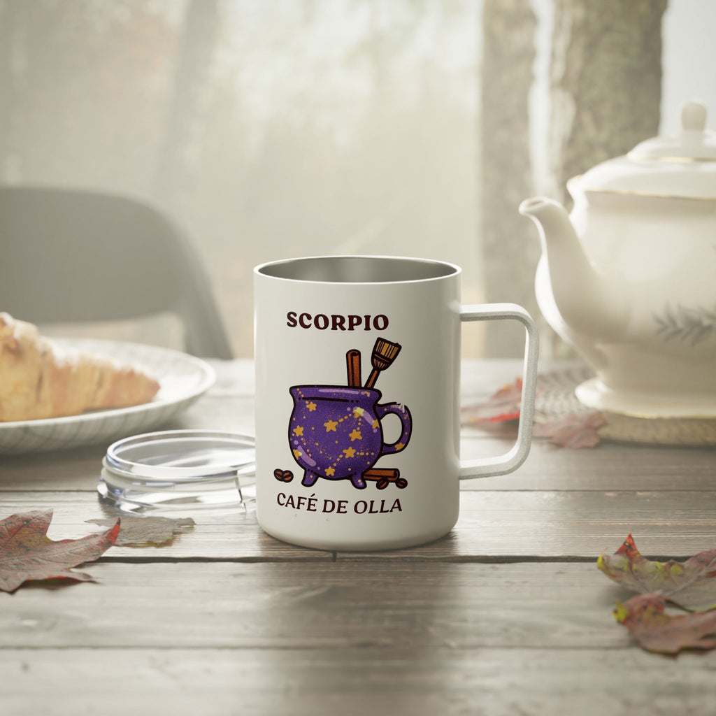 halloween mugs Zodiac Scorpio Insulated Coffee Mug, Astrology Gift, Horoscope Lovers, Astrology Coffee Cup, Unique Zodiac Mug, Personalized Mug - Metamorphosis Creations