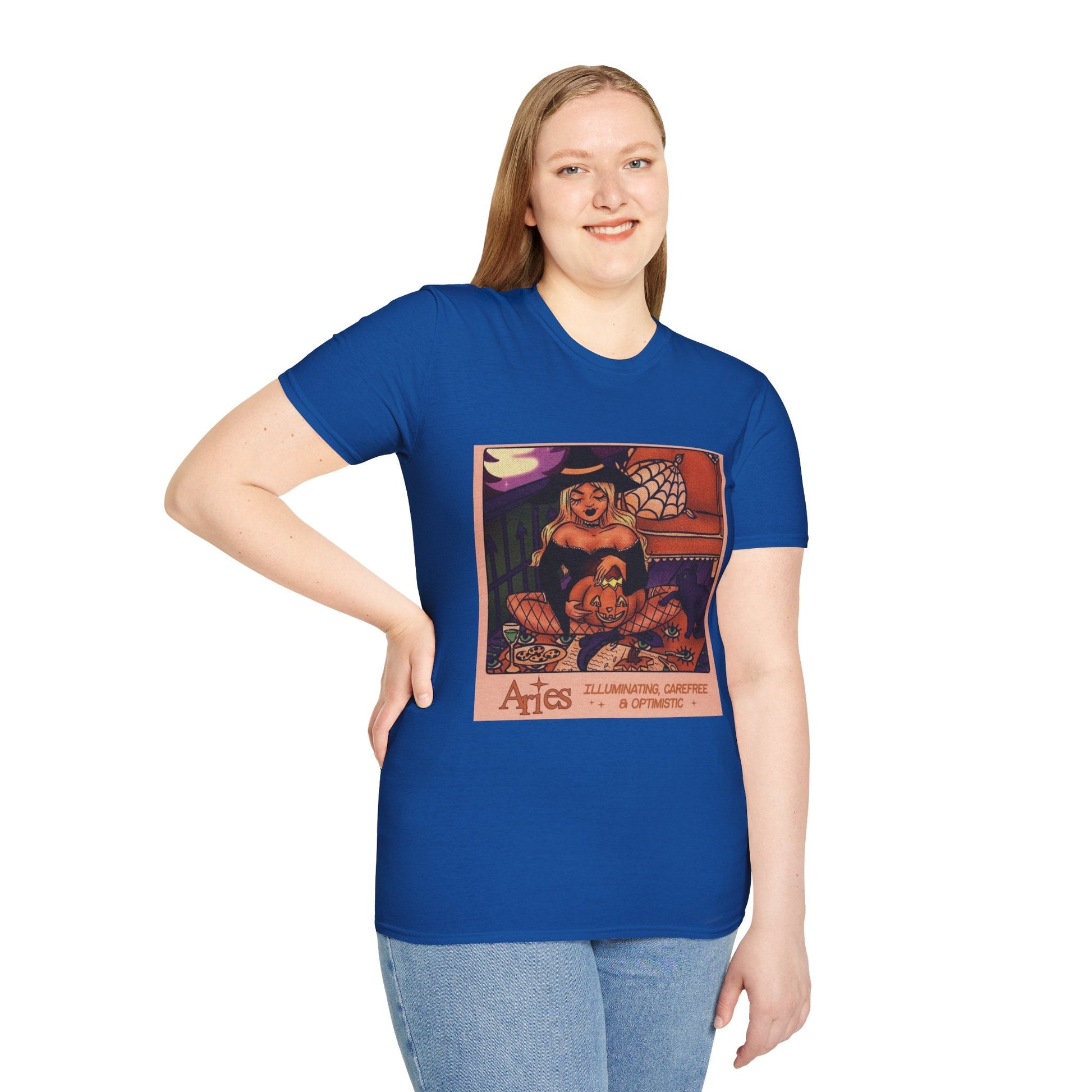 halloween shirt Illuminated Carefree & Optimistic T-Shirt, Halloween Apparel, Unisex Graphic Tee, Cozy Casual Wear, Unique Gift Idea - Metamorphosis Creations