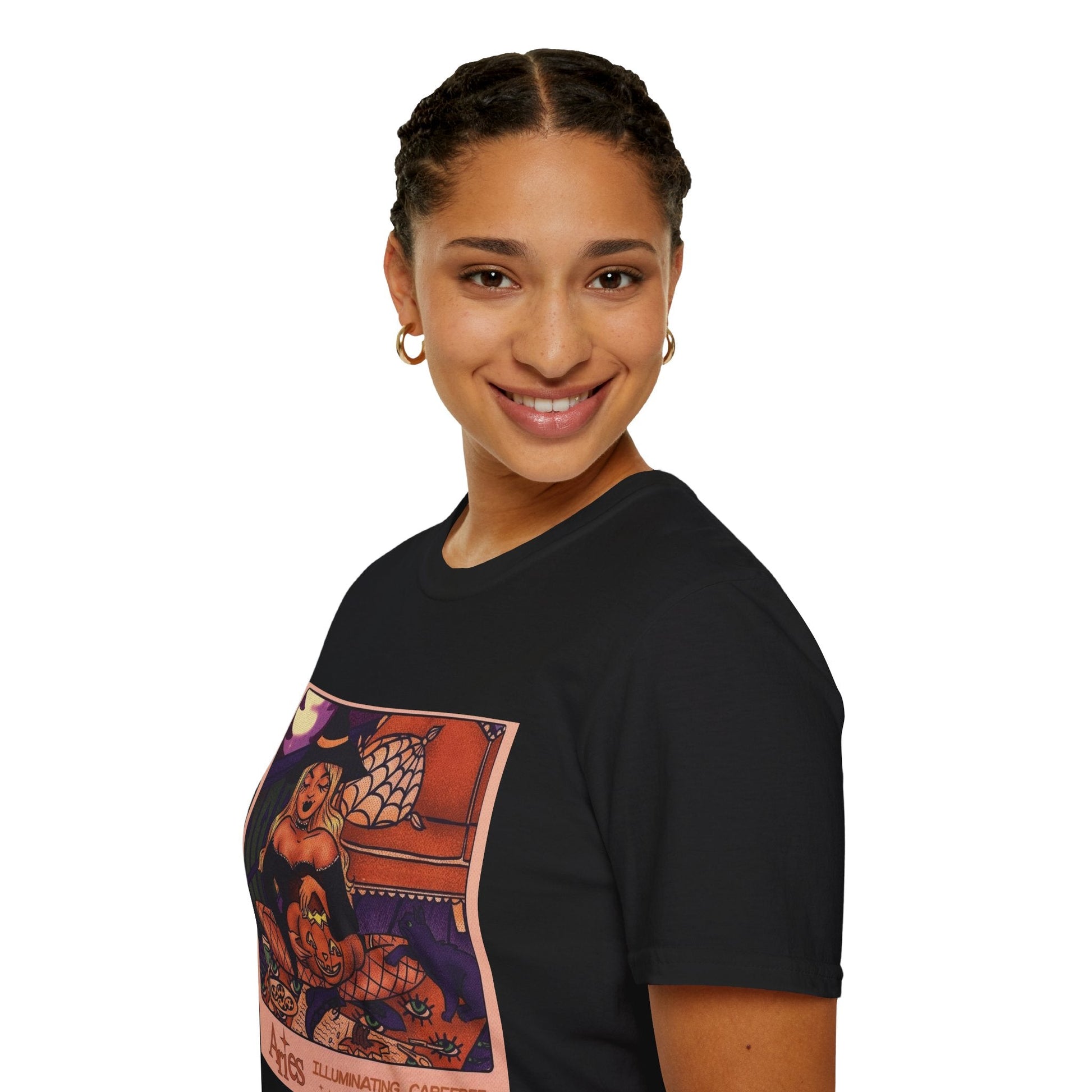 halloween shirt Illuminated Carefree & Optimistic T-Shirt, Halloween Apparel, Unisex Graphic Tee, Cozy Casual Wear, Unique Gift Idea - Metamorphosis Creations