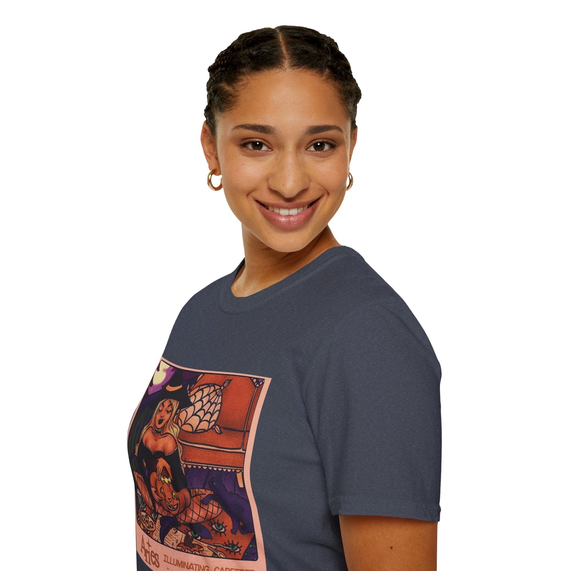 halloween shirt Illuminated Carefree & Optimistic T-Shirt, Halloween Apparel, Unisex Graphic Tee, Cozy Casual Wear, Unique Gift Idea - Metamorphosis Creations