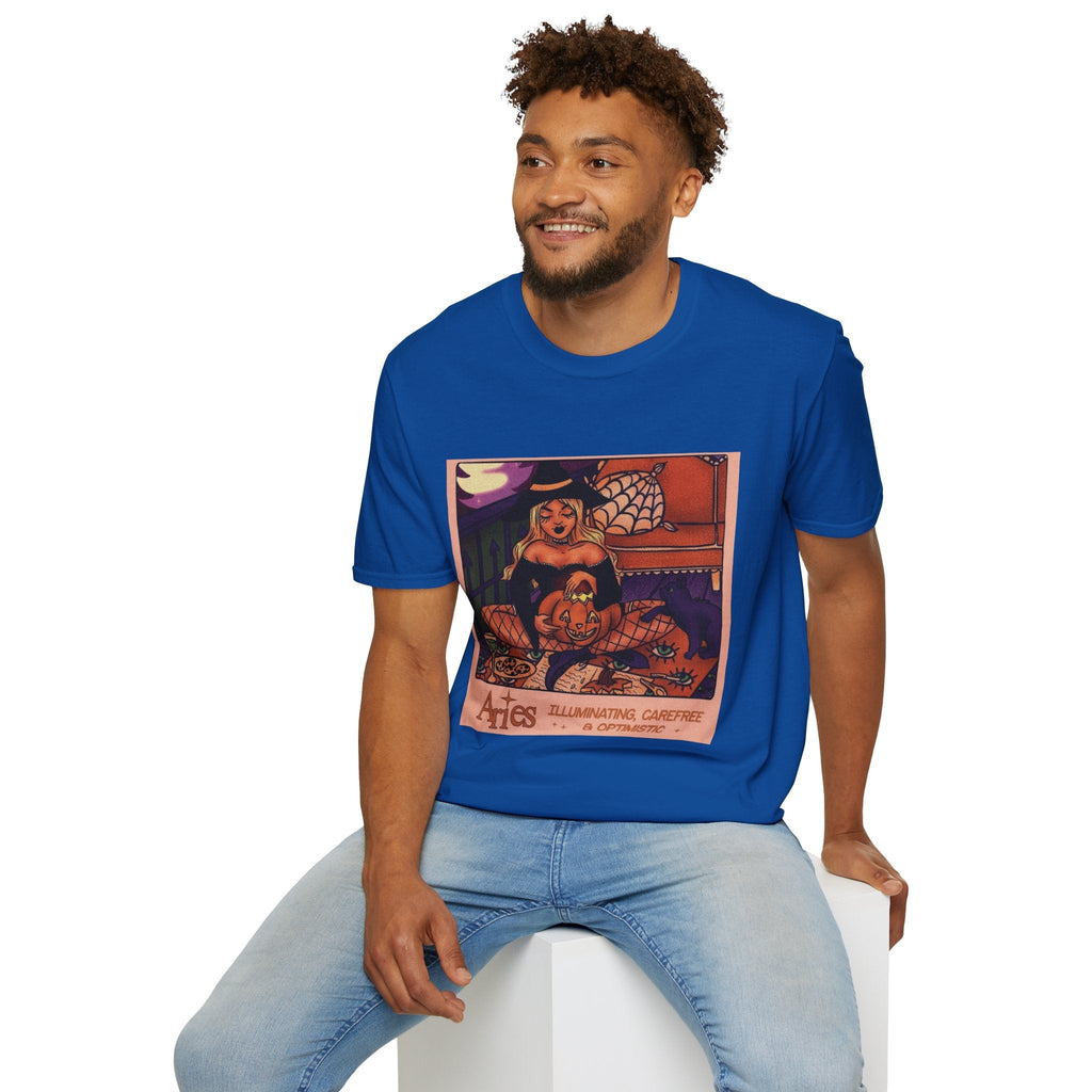 halloween shirt Illuminated Carefree & Optimistic T-Shirt, Halloween Apparel, Unisex Graphic Tee, Cozy Casual Wear, Unique Gift Idea - Metamorphosis Creations