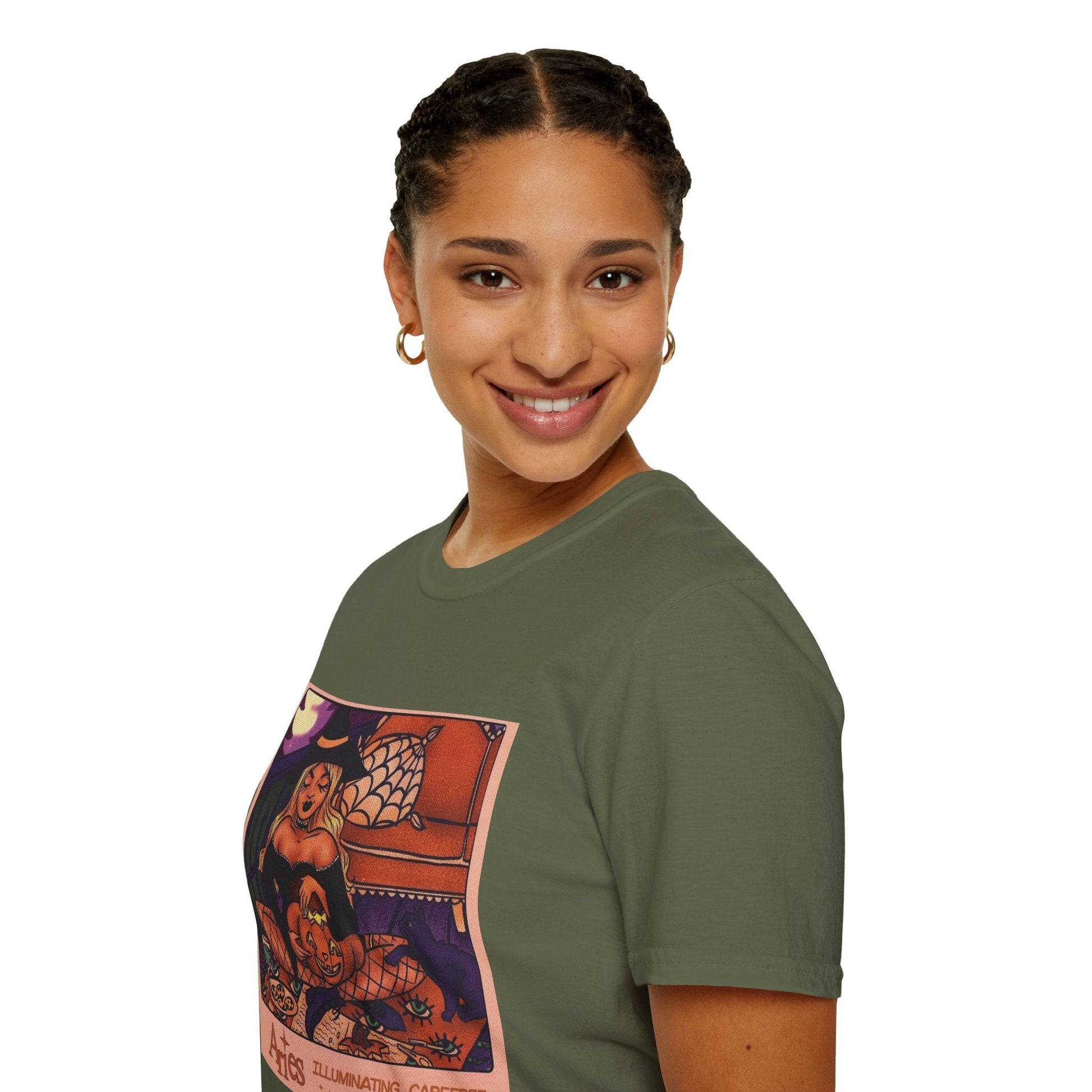 halloween shirt Illuminated Carefree & Optimistic T-Shirt, Halloween Apparel, Unisex Graphic Tee, Cozy Casual Wear, Unique Gift Idea - Metamorphosis Creations