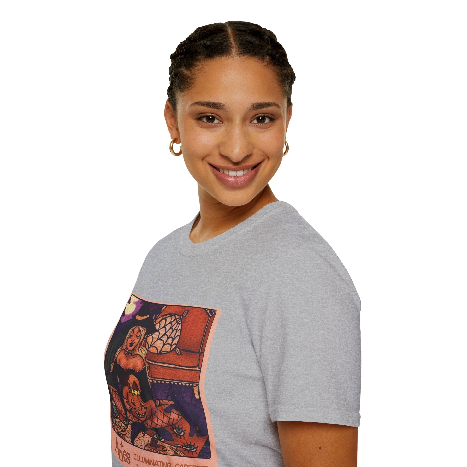 halloween shirt Illuminated Carefree & Optimistic T-Shirt, Halloween Apparel, Unisex Graphic Tee, Cozy Casual Wear, Unique Gift Idea - Metamorphosis Creations