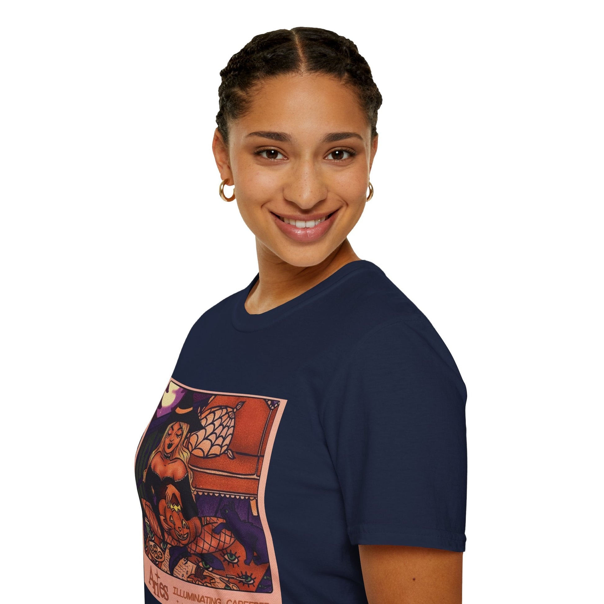 halloween shirt Illuminated Carefree & Optimistic T-Shirt, Halloween Apparel, Unisex Graphic Tee, Cozy Casual Wear, Unique Gift Idea - Metamorphosis Creations