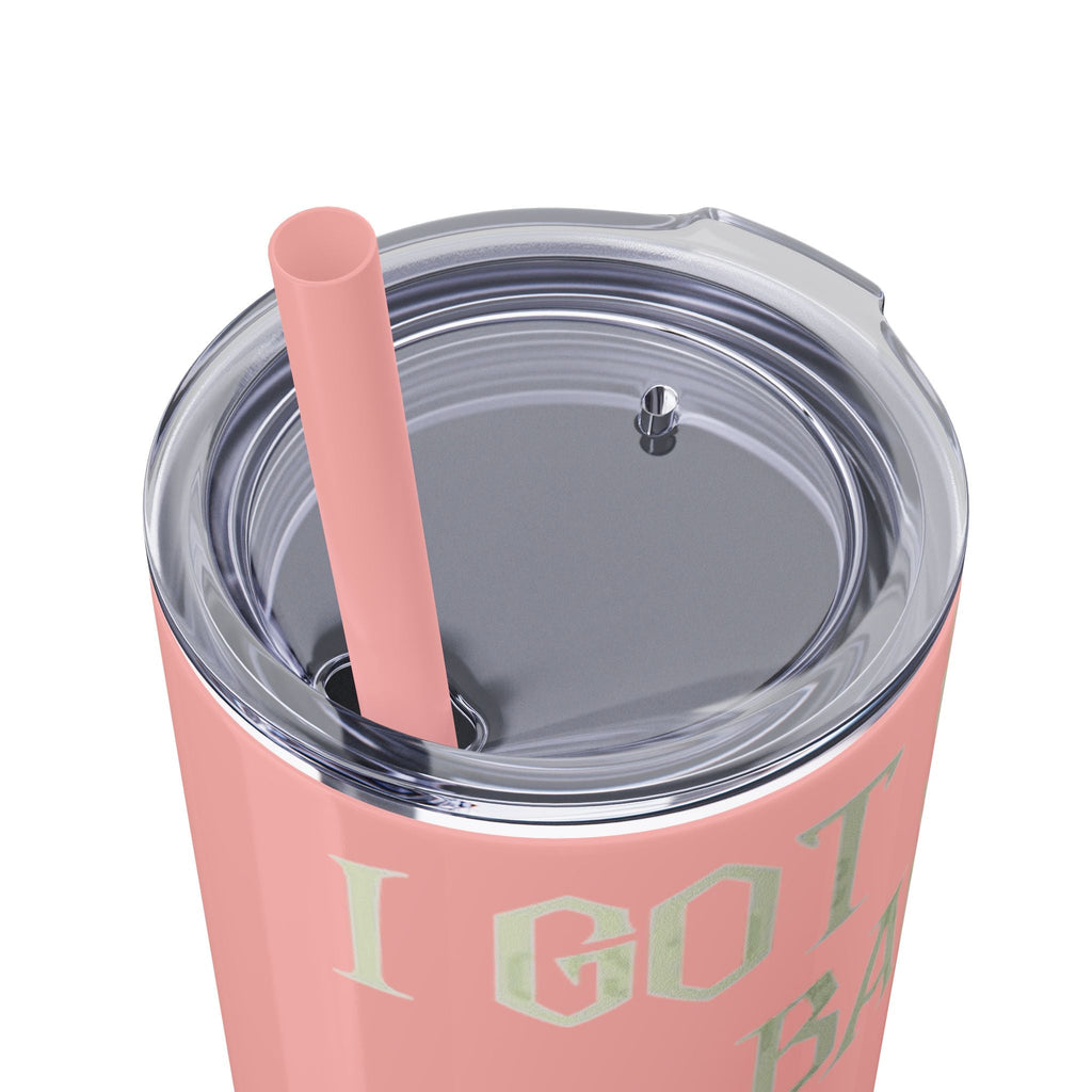 Halloween Skeleton - Themed Tumbler, Got Your Back Drinkware, I Got Your Back Skinny Tumbler, Cute Gifts for Halloween, Fun Vibes for Parties - Metamorphosis Creations