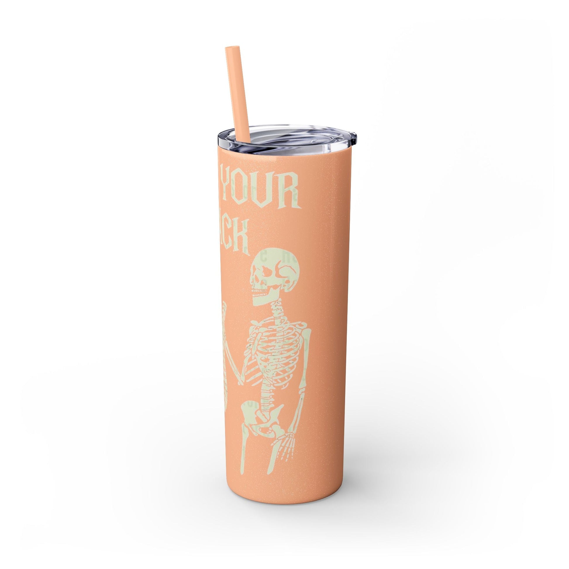 Halloween Skeleton - Themed Tumbler, Got Your Back Drinkware, I Got Your Back Skinny Tumbler, Cute Gifts for Halloween, Fun Vibes for Parties - Metamorphosis Creations