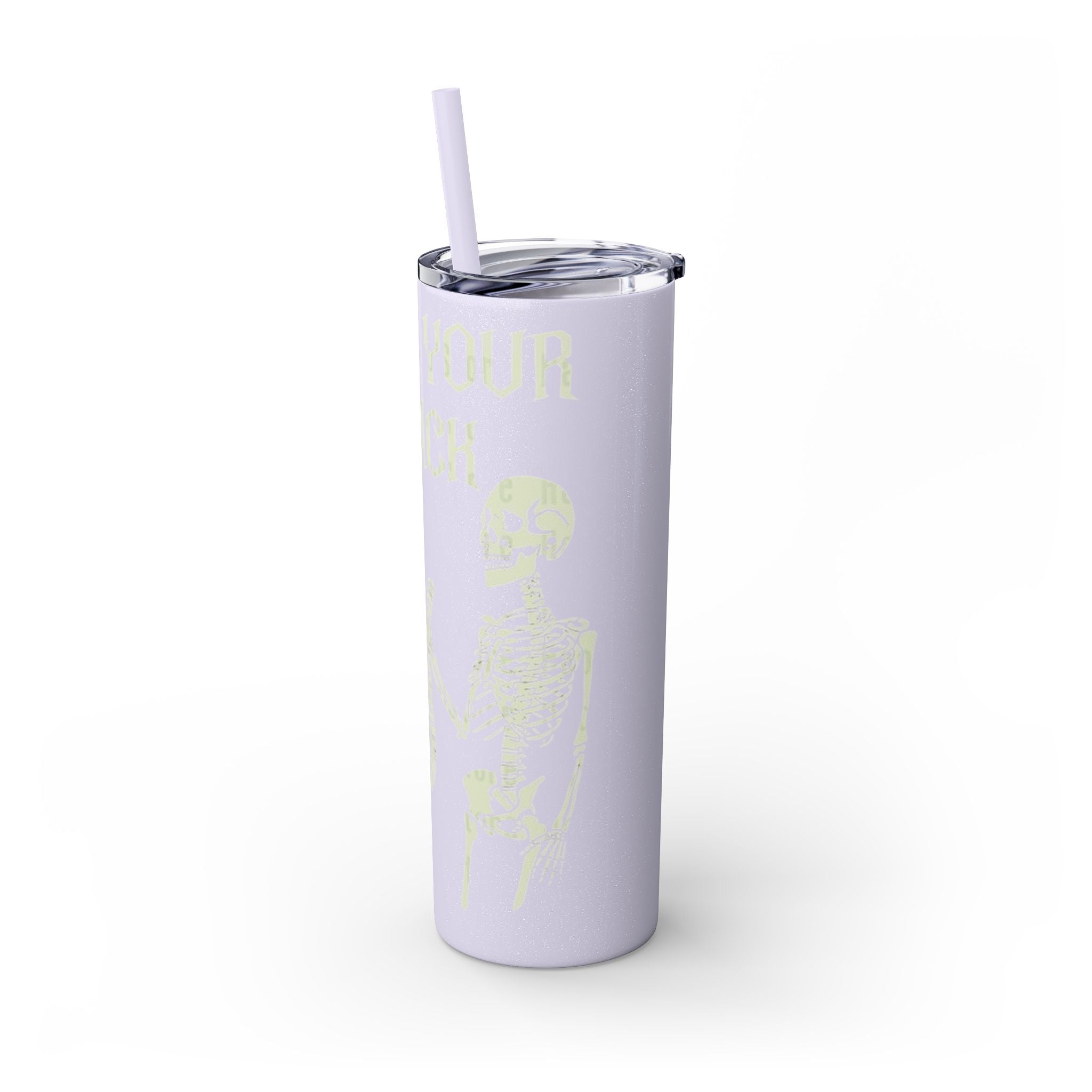 Halloween Skeleton - Themed Tumbler, Got Your Back Drinkware, I Got Your Back Skinny Tumbler, Cute Gifts for Halloween, Fun Vibes for Parties - Metamorphosis Creations