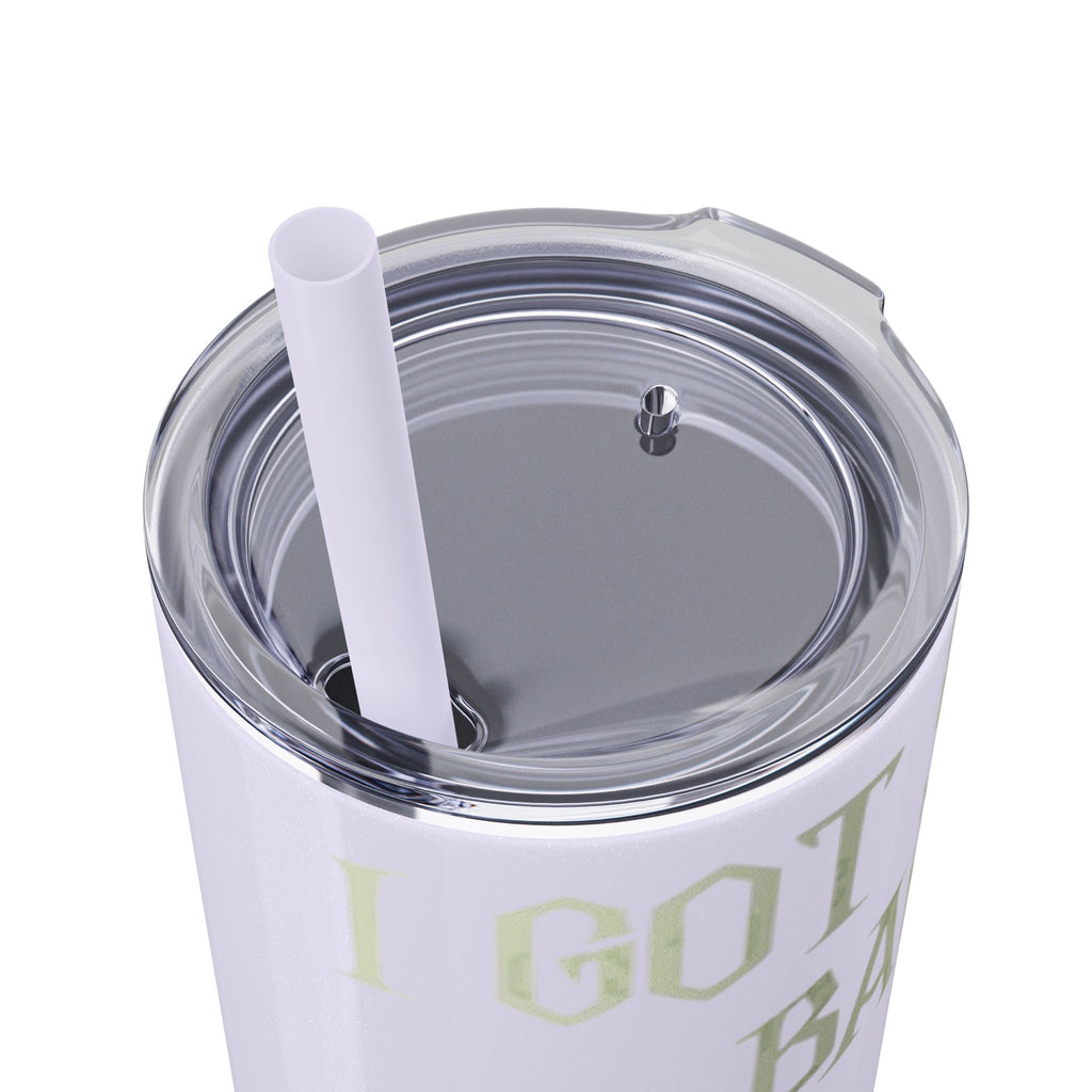 Halloween Skeleton - Themed Tumbler, Got Your Back Drinkware, I Got Your Back Skinny Tumbler, Cute Gifts for Halloween, Fun Vibes for Parties - Metamorphosis Creations
