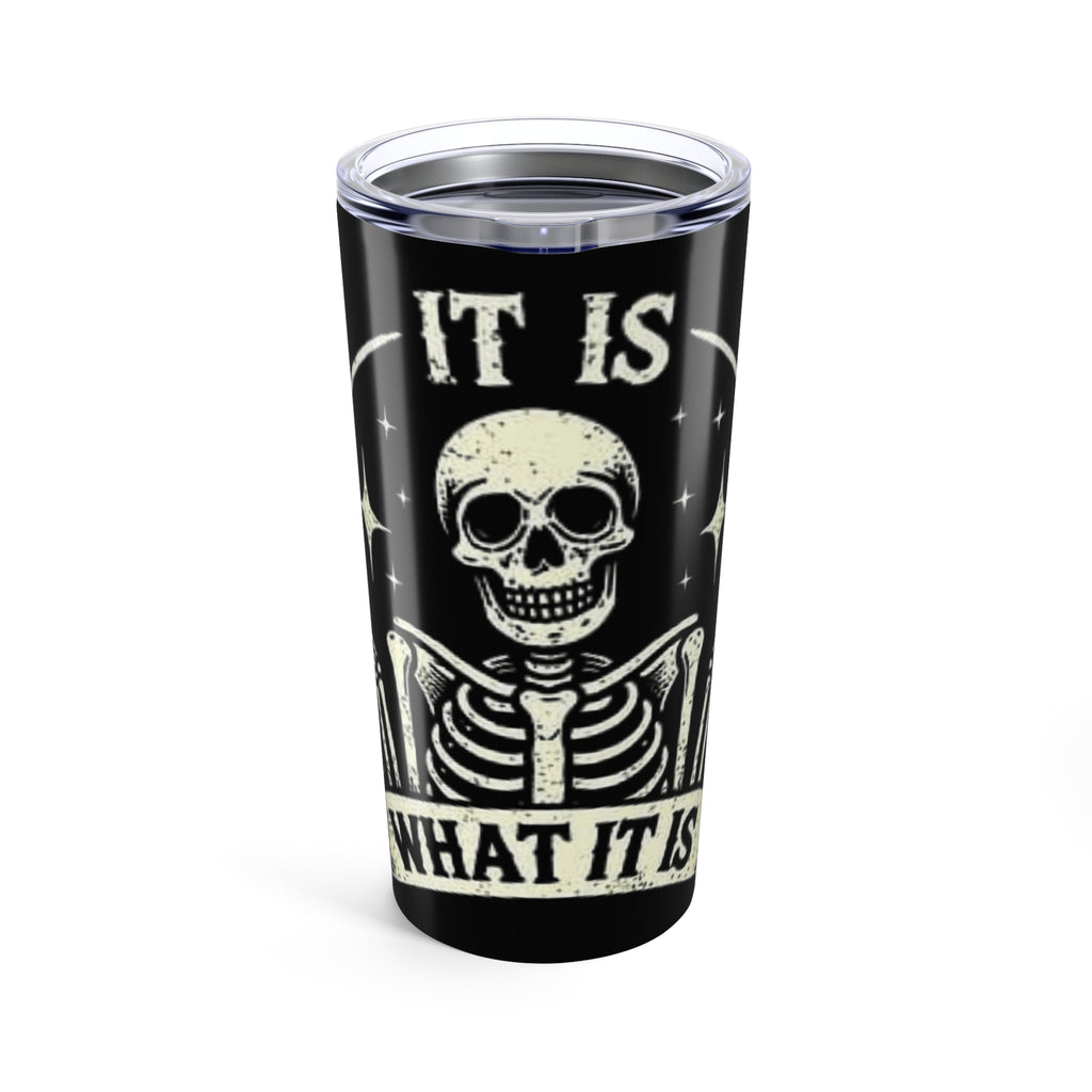Halloween Travel Skeletal Humor Tumbler, 20oz Insulated Cup, Perfect Gift for Halloween, Coffee Lovers, Travel Mug, Unique Drinkware - Metamorphosis Creations
