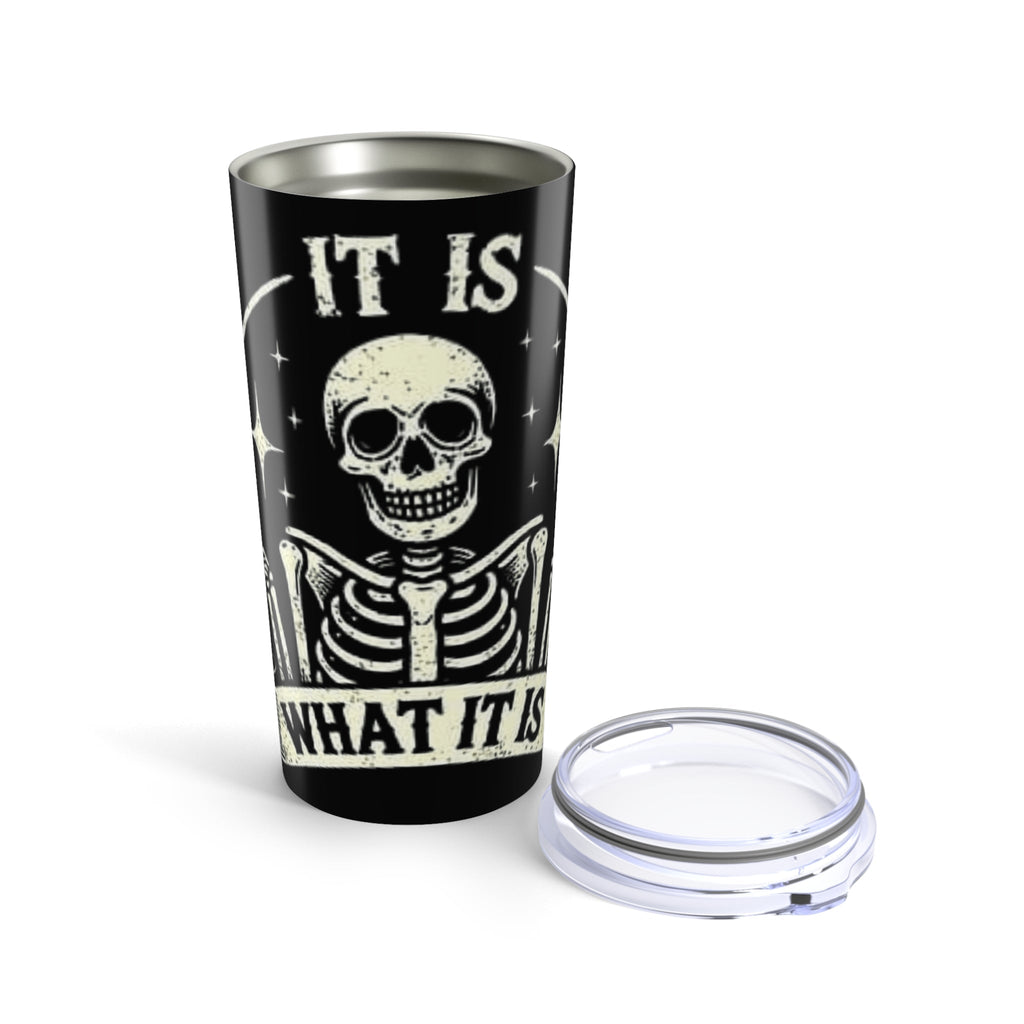 Halloween Travel Skeletal Humor Tumbler, 20oz Insulated Cup, Perfect Gift for Halloween, Coffee Lovers, Travel Mug, Unique Drinkware - Metamorphosis Creations
