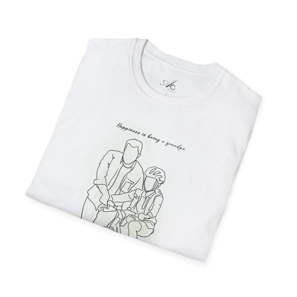 Happiness in Simplicity T-Shirt, Unisex Softstyle Tee, Casual Wear, Gift for Cyclists, Inspirational Quote Shirt, Summer Fashion - Metamorphosis Creations