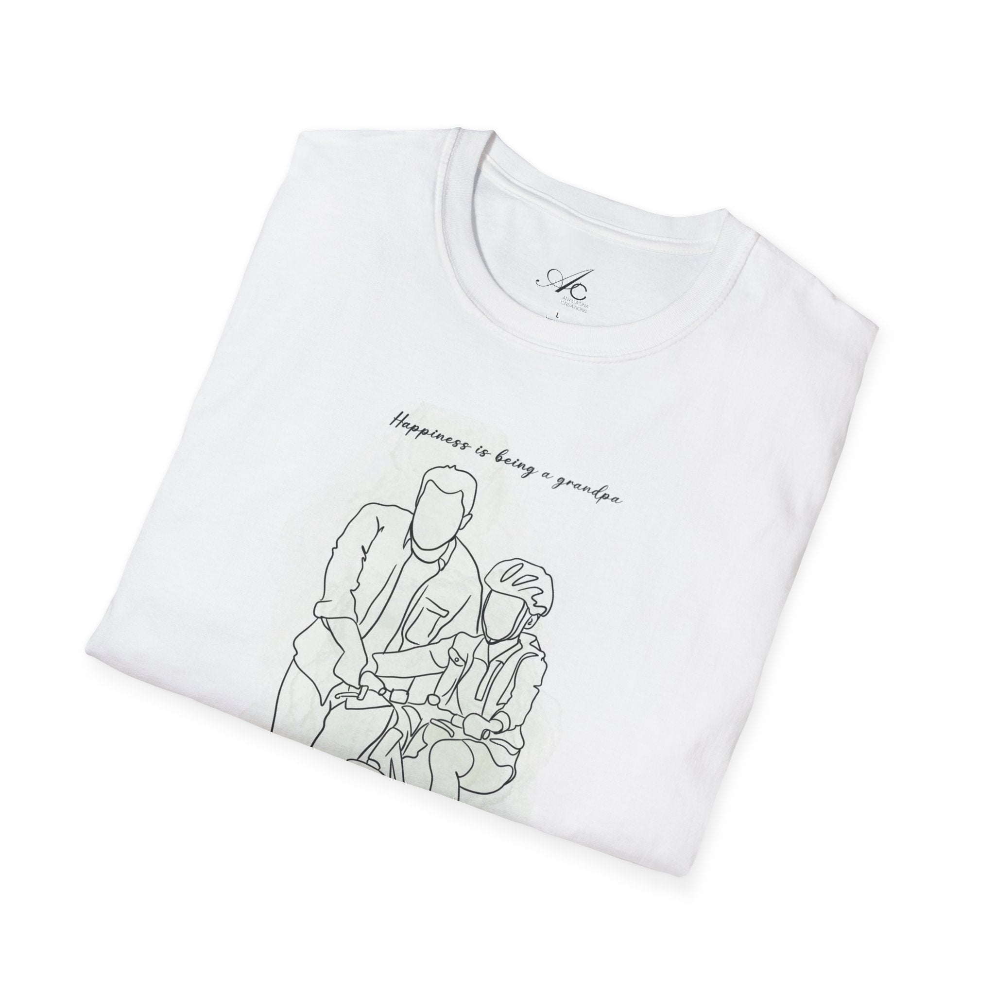 Happiness in Simplicity T-Shirt, Unisex Softstyle Tee, Casual Wear, Gift for Cyclists, Inspirational Quote Shirt, Summer Fashion - Metamorphosis Creations