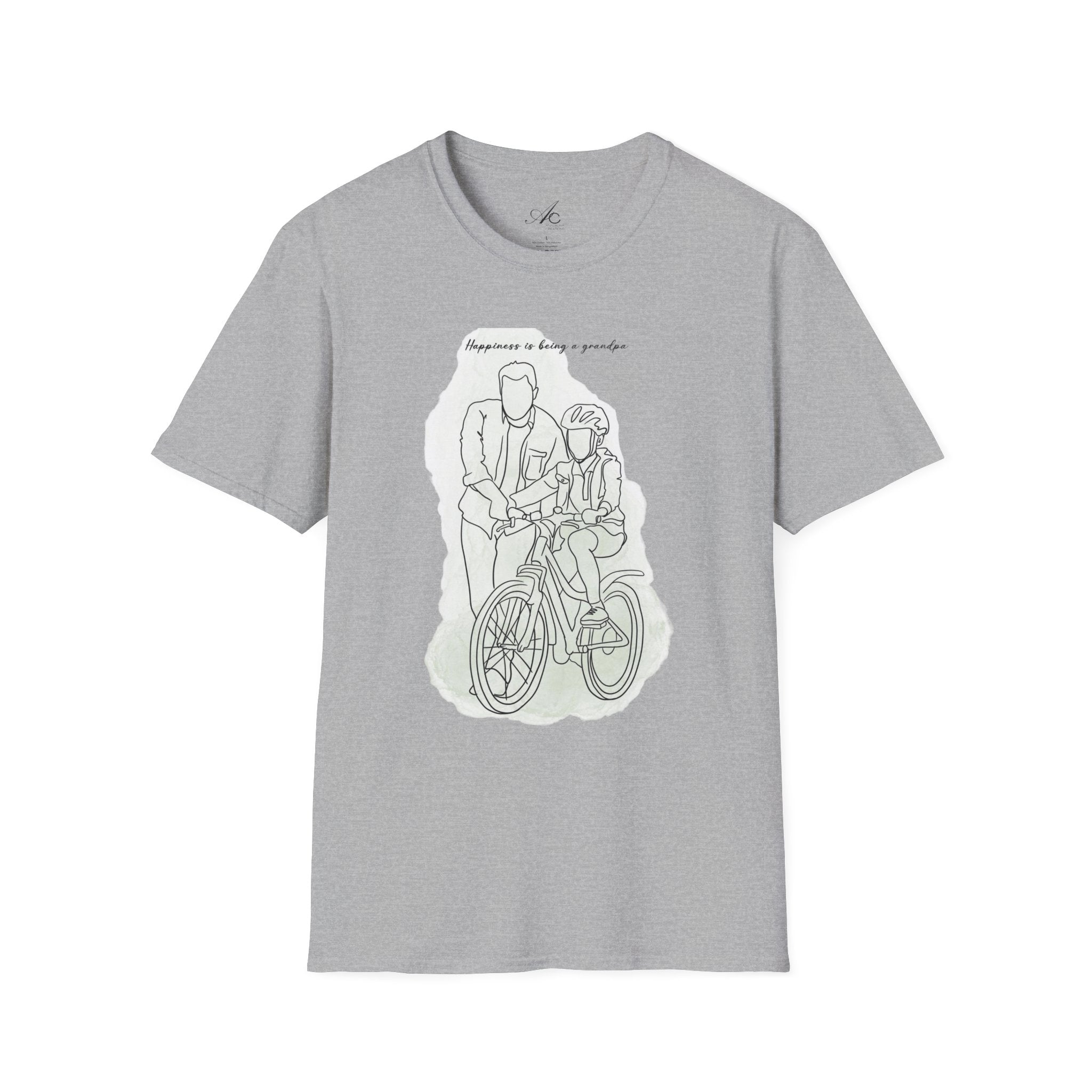 Happiness in Simplicity T-Shirt, Unisex Softstyle Tee, Casual Wear, Gift for Cyclists, Inspirational Quote Shirt, Summer Fashion - Metamorphosis Creations