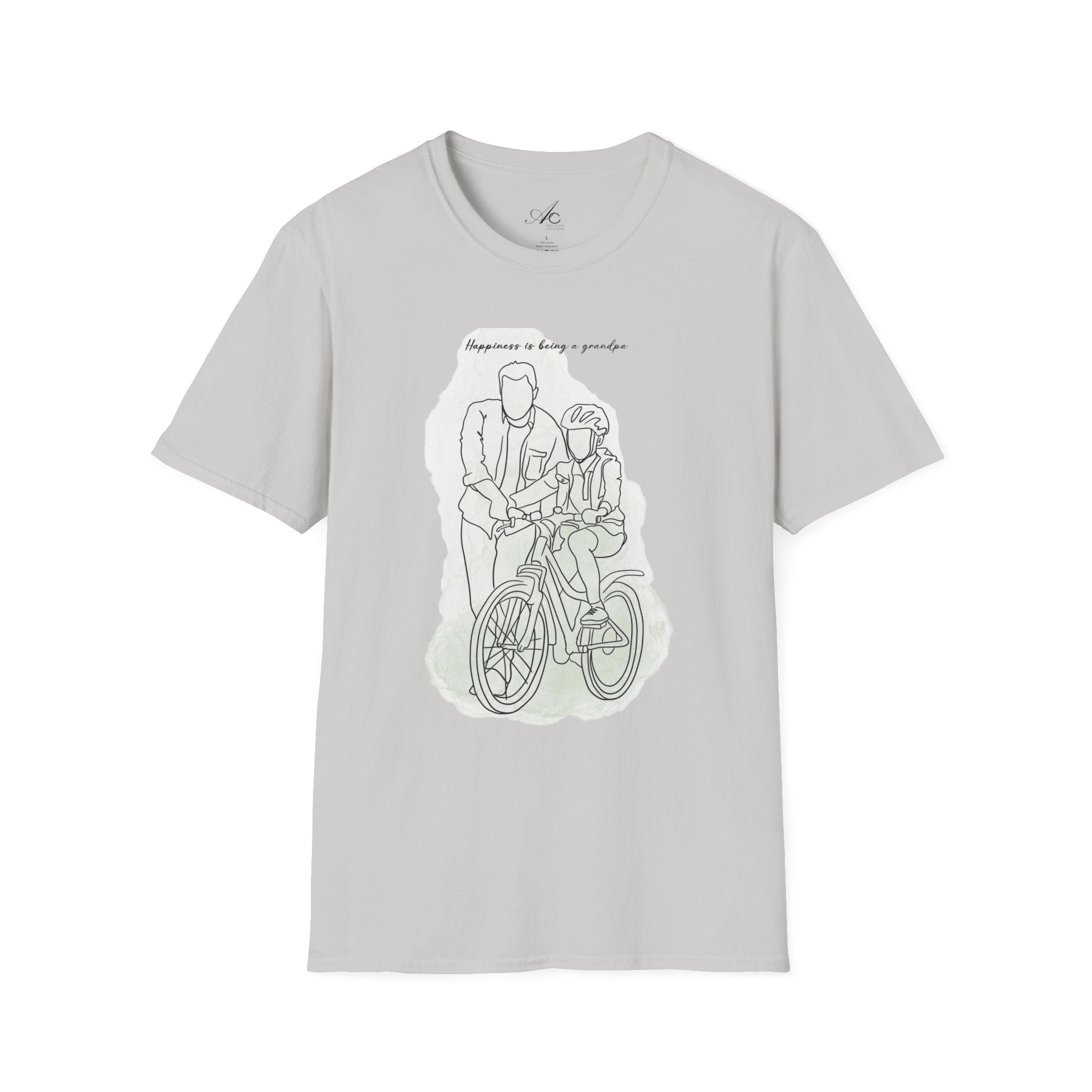 Happiness in Simplicity T-Shirt, Unisex Softstyle Tee, Casual Wear, Gift for Cyclists, Inspirational Quote Shirt, Summer Fashion - Metamorphosis Creations