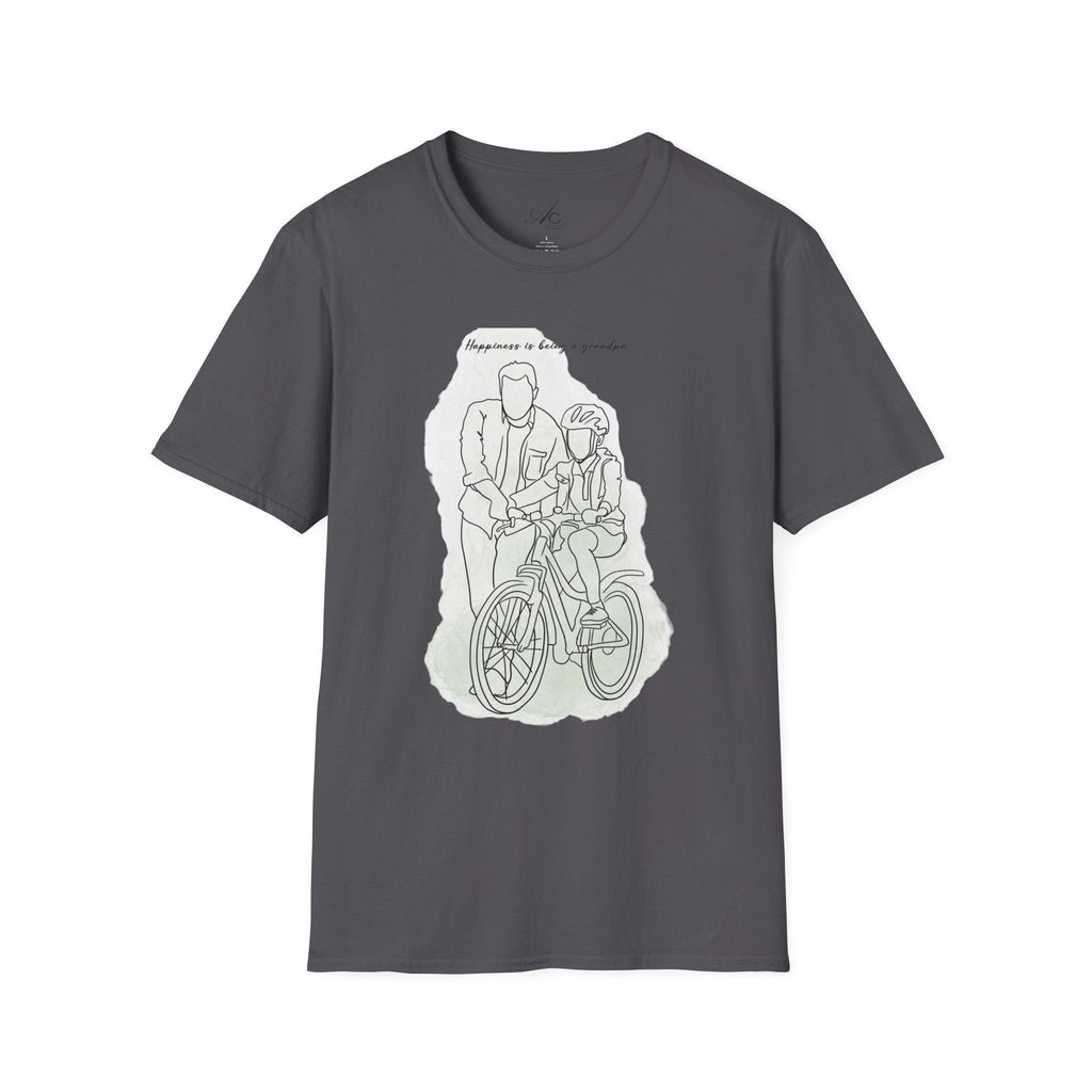 Happiness in Simplicity T-Shirt, Unisex Softstyle Tee, Casual Wear, Gift for Cyclists, Inspirational Quote Shirt, Summer Fashion - Metamorphosis Creations