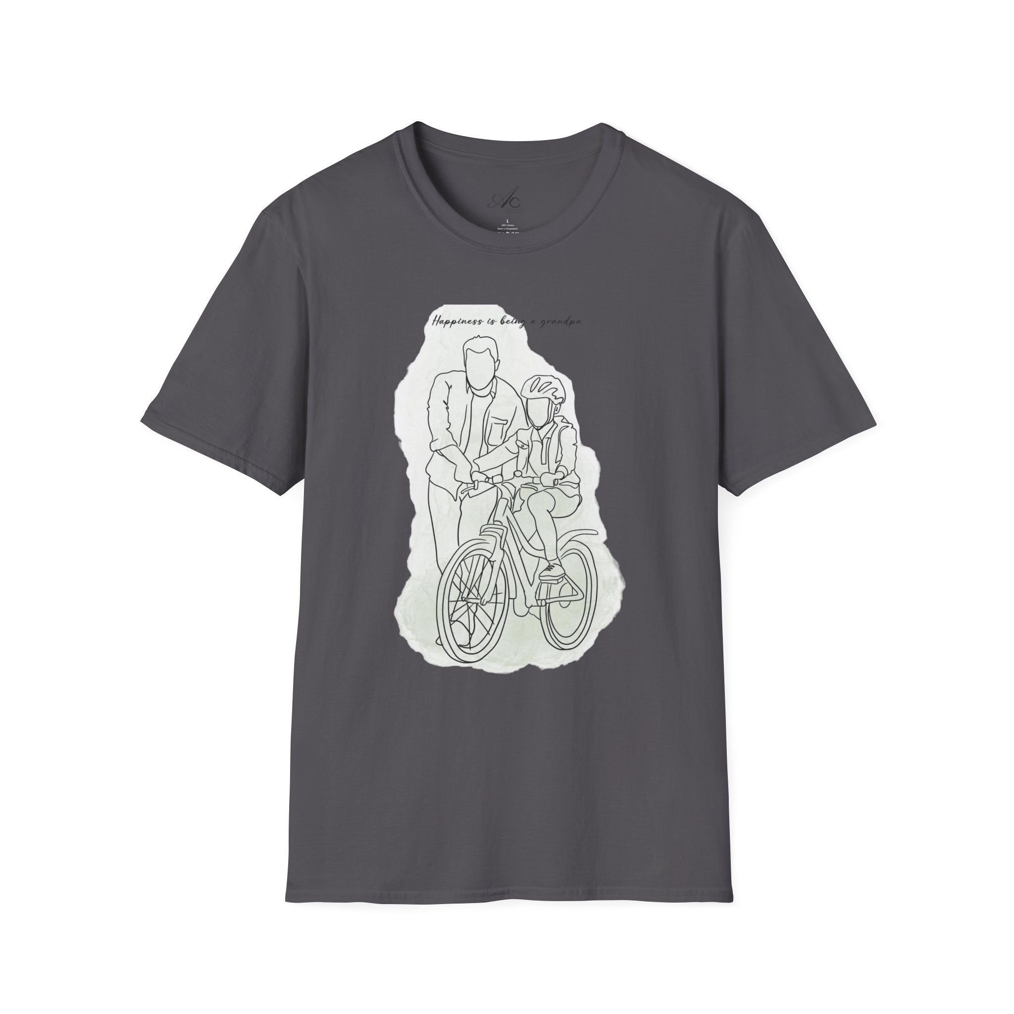 Happiness in Simplicity T-Shirt, Unisex Softstyle Tee, Casual Wear, Gift for Cyclists, Inspirational Quote Shirt, Summer Fashion - Metamorphosis Creations