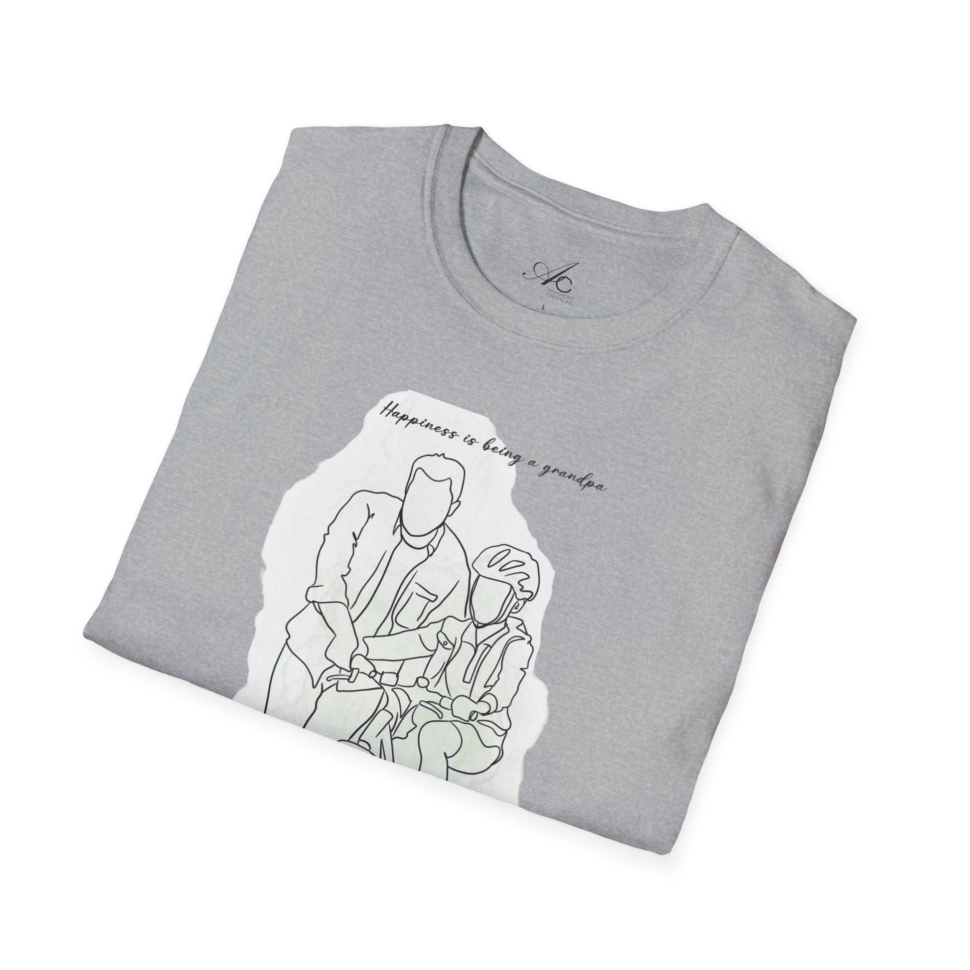 Happiness in Simplicity T-Shirt, Unisex Softstyle Tee, Casual Wear, Gift for Cyclists, Inspirational Quote Shirt, Summer Fashion - Metamorphosis Creations