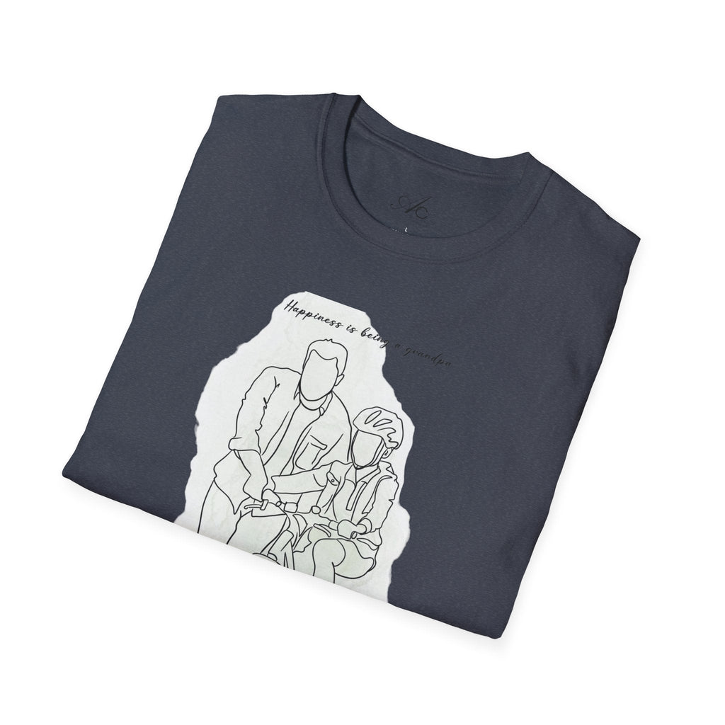 Happiness in Simplicity T-Shirt, Unisex Softstyle Tee, Casual Wear, Gift for Cyclists, Inspirational Quote Shirt, Summer Fashion - Metamorphosis Creations