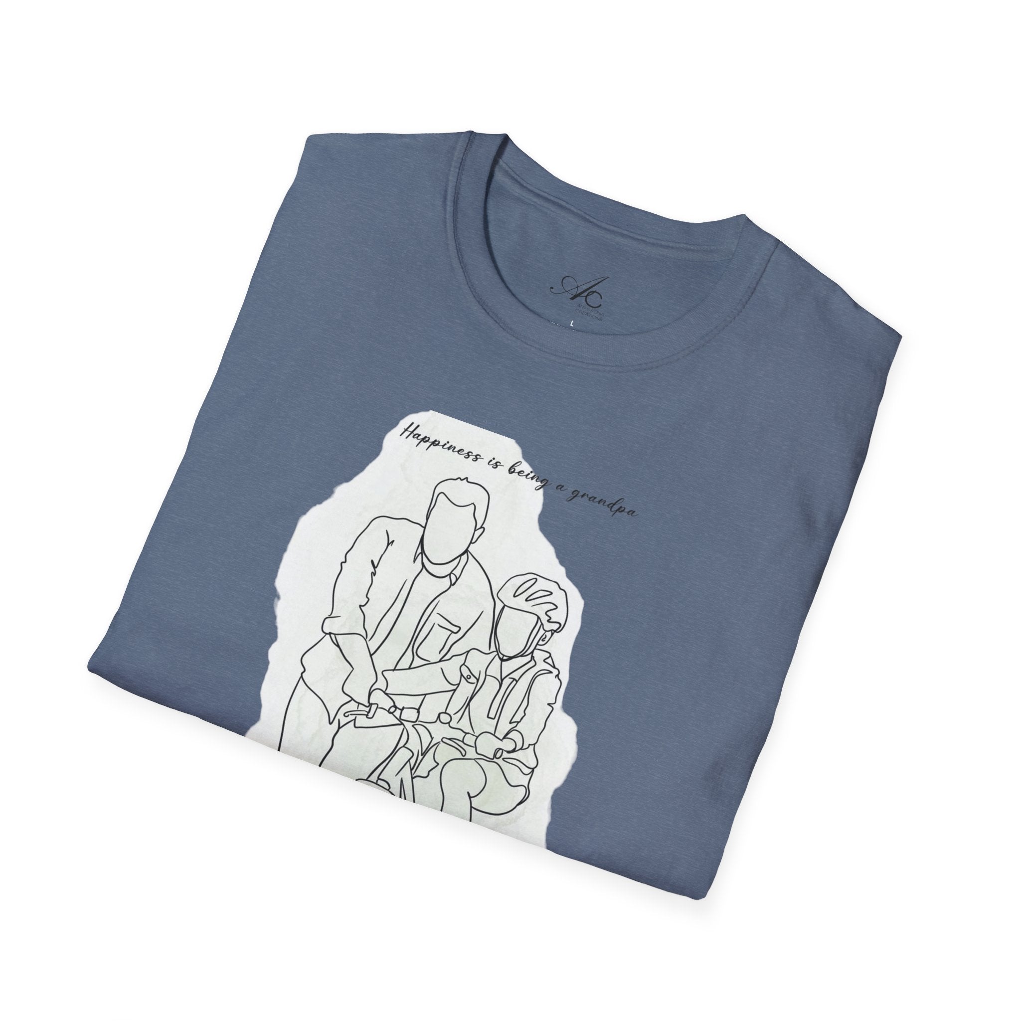 Happiness in Simplicity T-Shirt, Unisex Softstyle Tee, Casual Wear, Gift for Cyclists, Inspirational Quote Shirt, Summer Fashion - Metamorphosis Creations