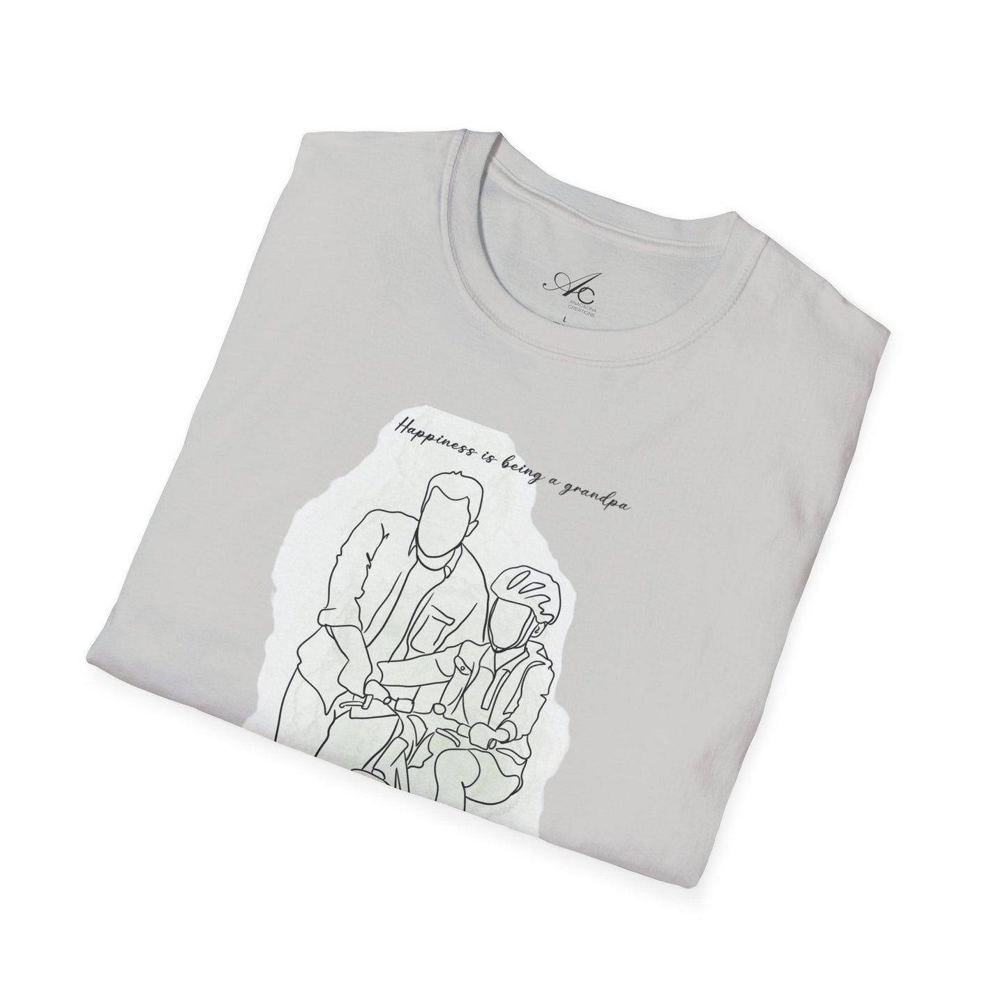 Happiness in Simplicity T-Shirt, Unisex Softstyle Tee, Casual Wear, Gift for Cyclists, Inspirational Quote Shirt, Summer Fashion - Metamorphosis Creations