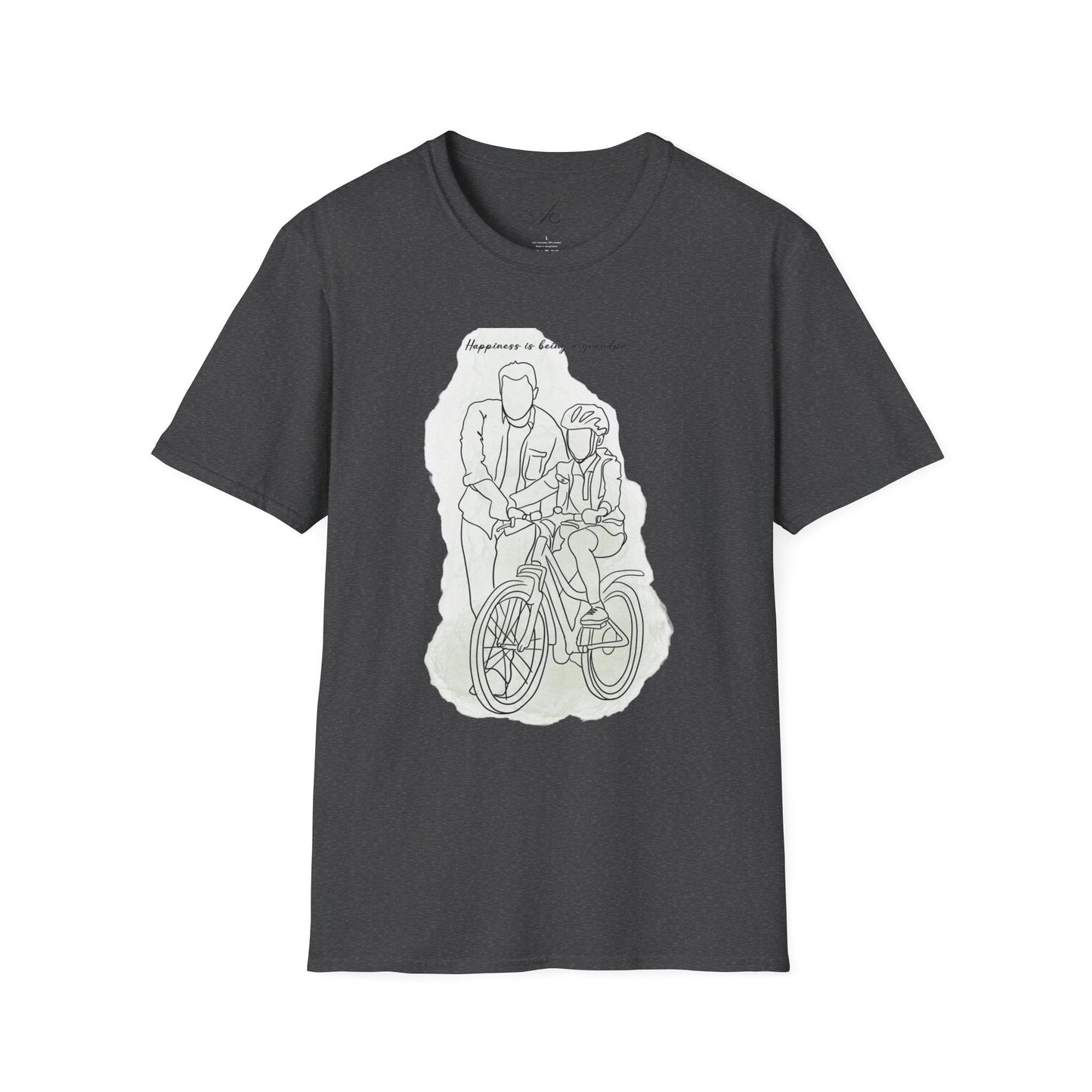 Happiness in Simplicity T-Shirt, Unisex Softstyle Tee, Casual Wear, Gift for Cyclists, Inspirational Quote Shirt, Summer Fashion - Metamorphosis Creations