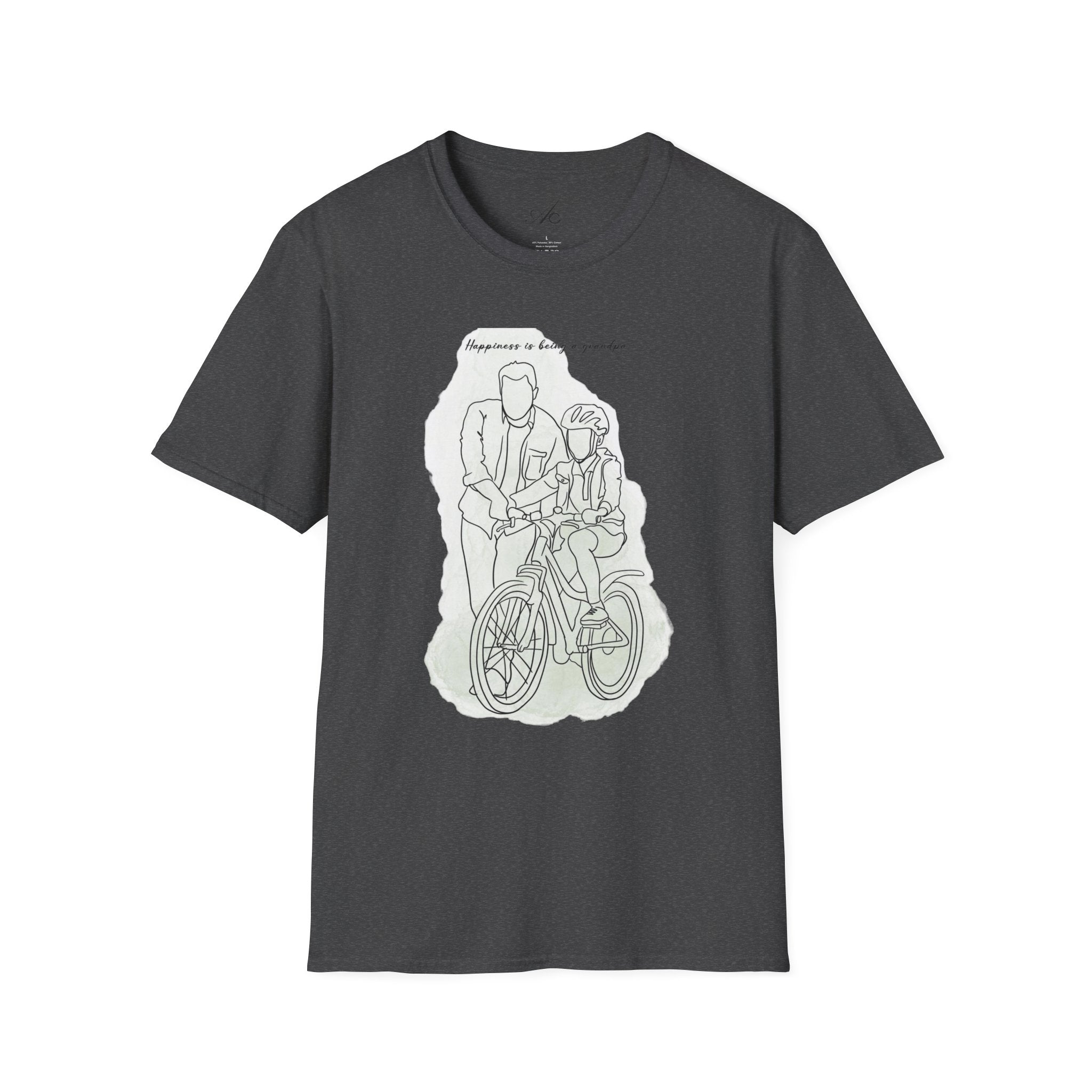 Happiness in Simplicity T-Shirt, Unisex Softstyle Tee, Casual Wear, Gift for Cyclists, Inspirational Quote Shirt, Summer Fashion - Metamorphosis Creations