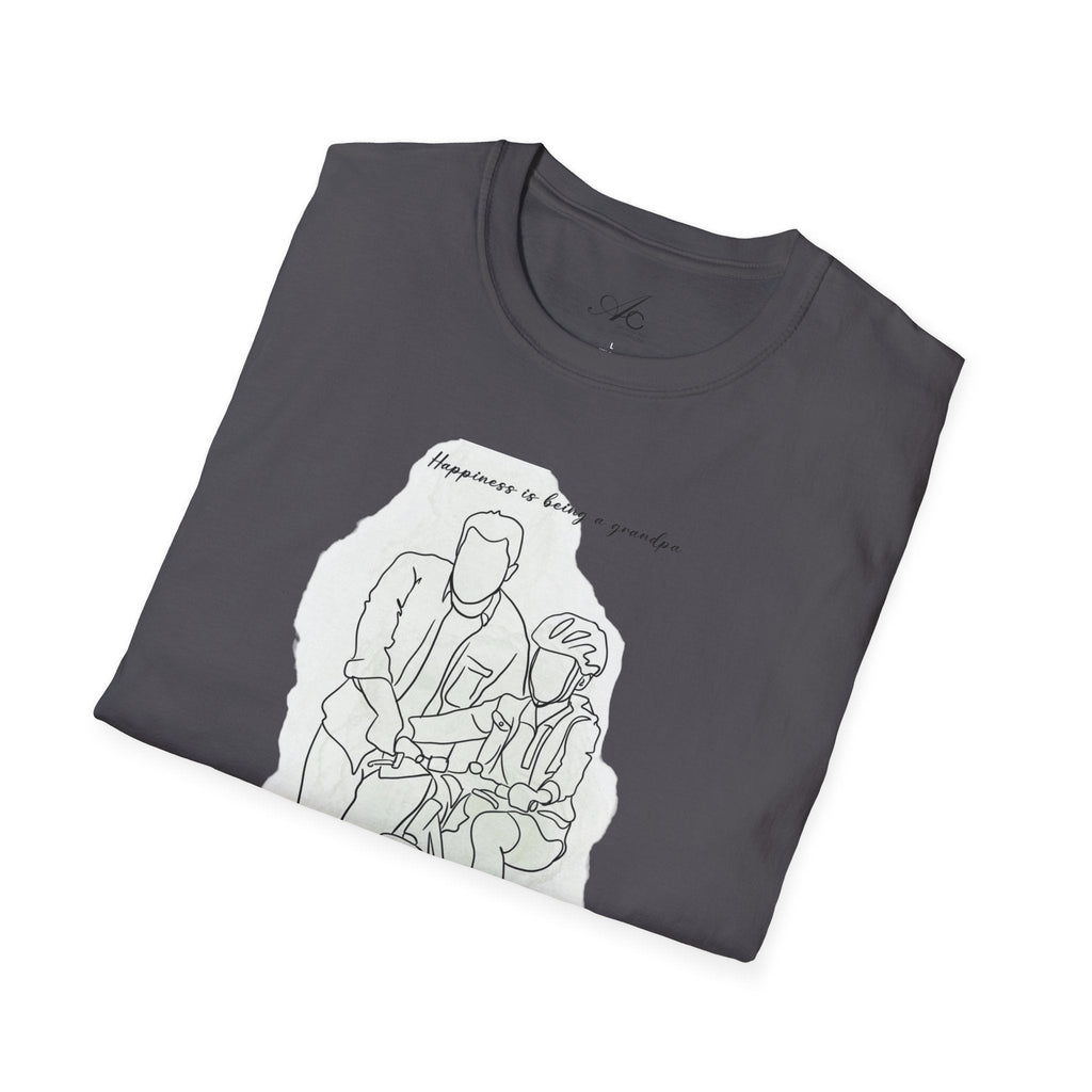Happiness in Simplicity T-Shirt, Unisex Softstyle Tee, Casual Wear, Gift for Cyclists, Inspirational Quote Shirt, Summer Fashion - Metamorphosis Creations