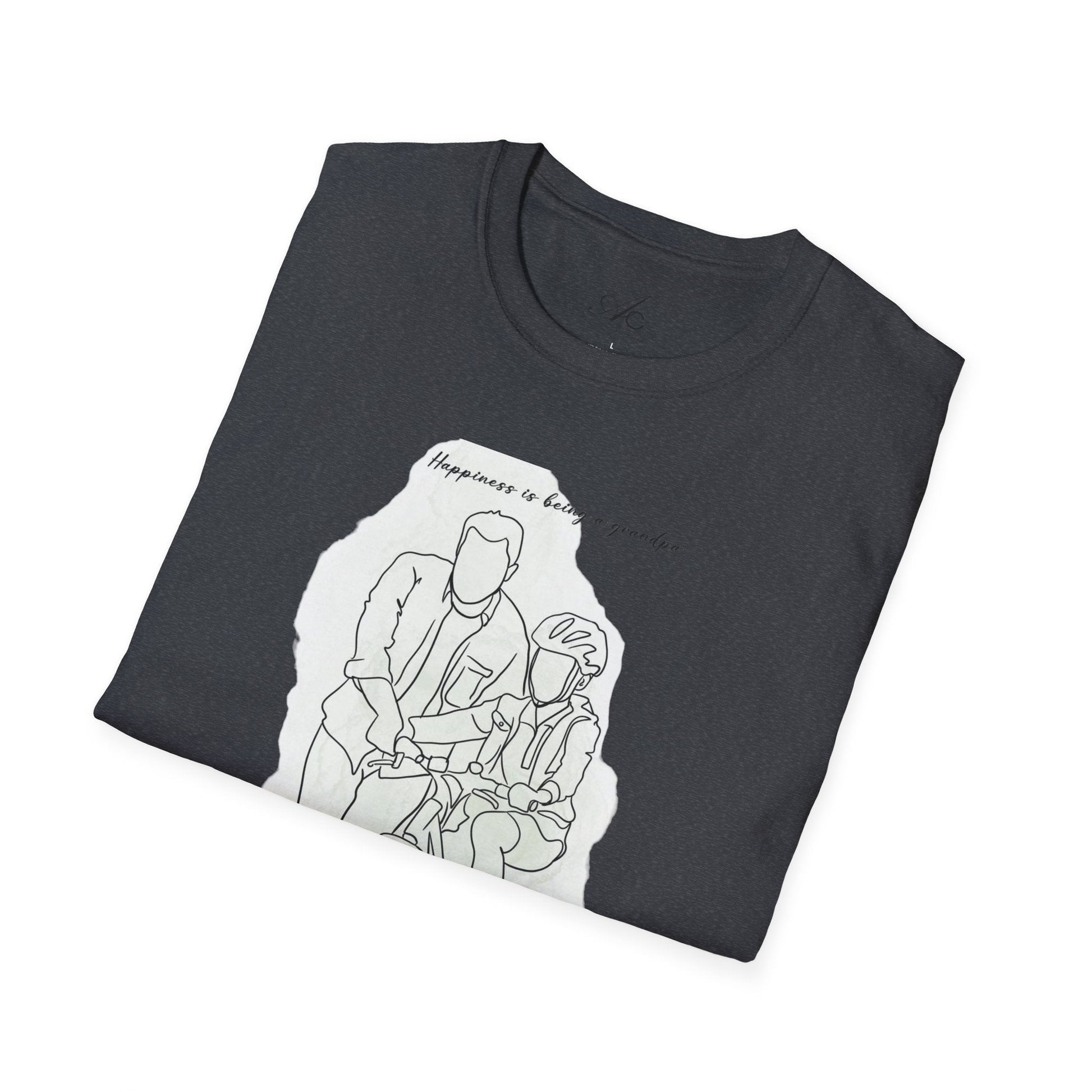 Happiness in Simplicity T-Shirt, Unisex Softstyle Tee, Casual Wear, Gift for Cyclists, Inspirational Quote Shirt, Summer Fashion - Metamorphosis Creations