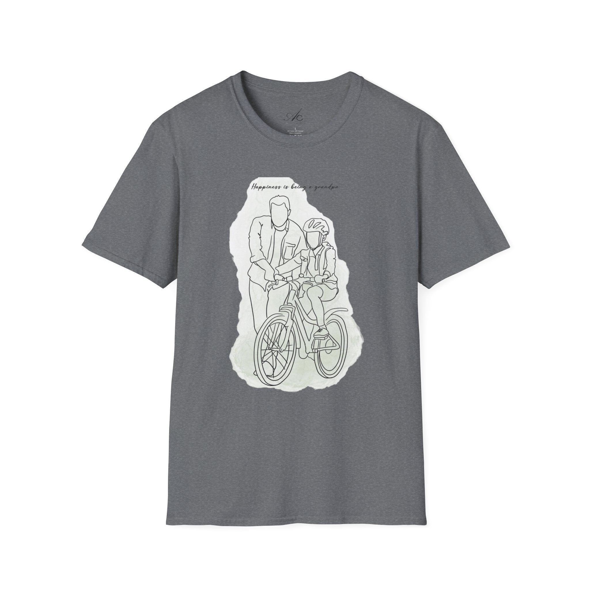 Happiness in Simplicity T-Shirt, Unisex Softstyle Tee, Casual Wear, Gift for Cyclists, Inspirational Quote Shirt, Summer Fashion - Metamorphosis Creations