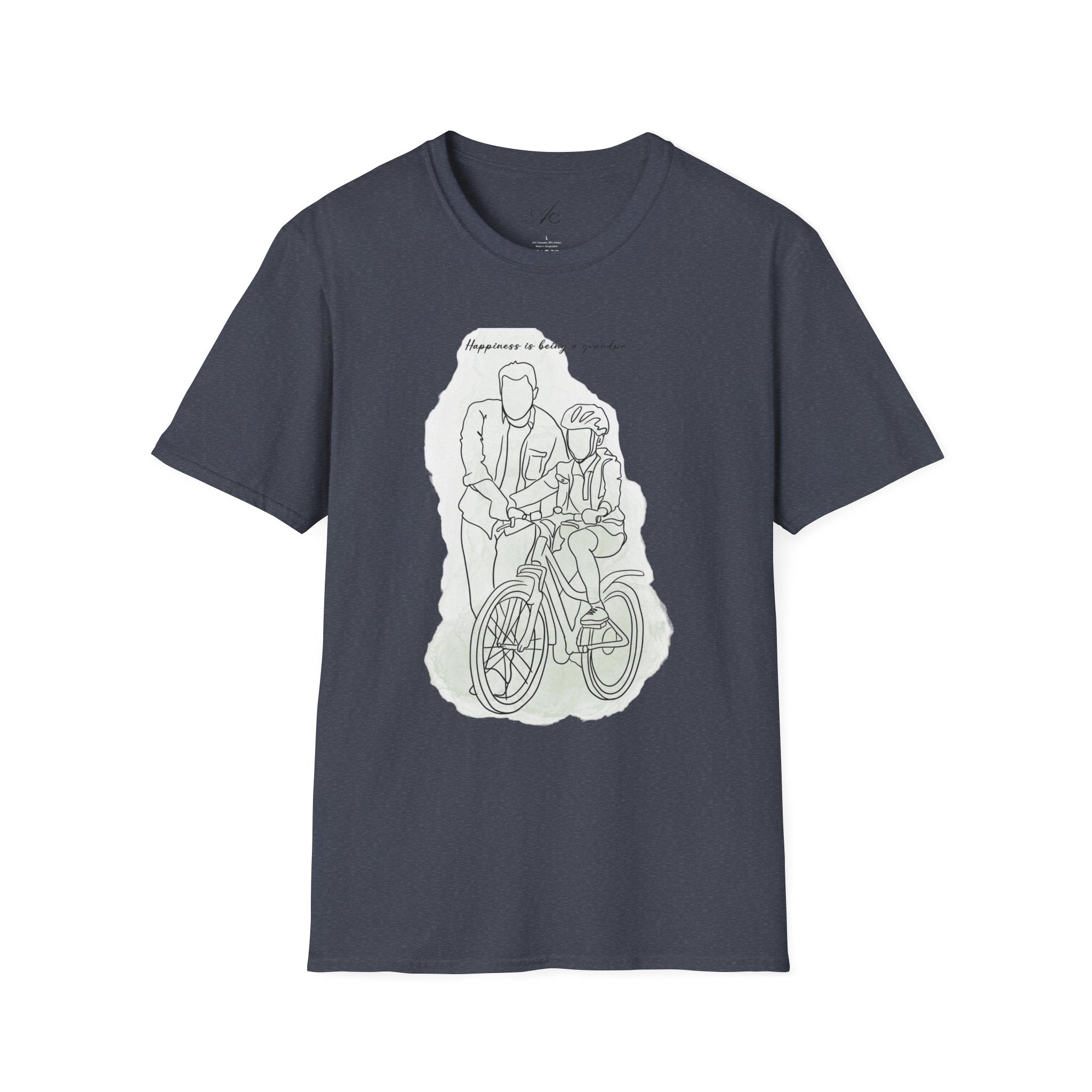 Happiness in Simplicity T-Shirt, Unisex Softstyle Tee, Casual Wear, Gift for Cyclists, Inspirational Quote Shirt, Summer Fashion - Metamorphosis Creations