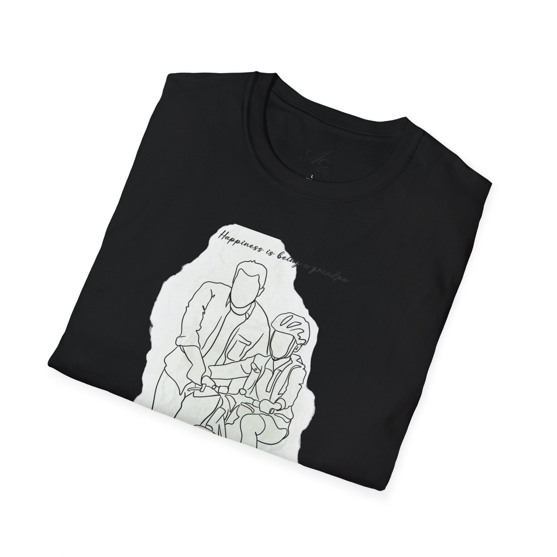 Happiness in Simplicity T-Shirt, Unisex Softstyle Tee, Casual Wear, Gift for Cyclists, Inspirational Quote Shirt, Summer Fashion - Metamorphosis Creations