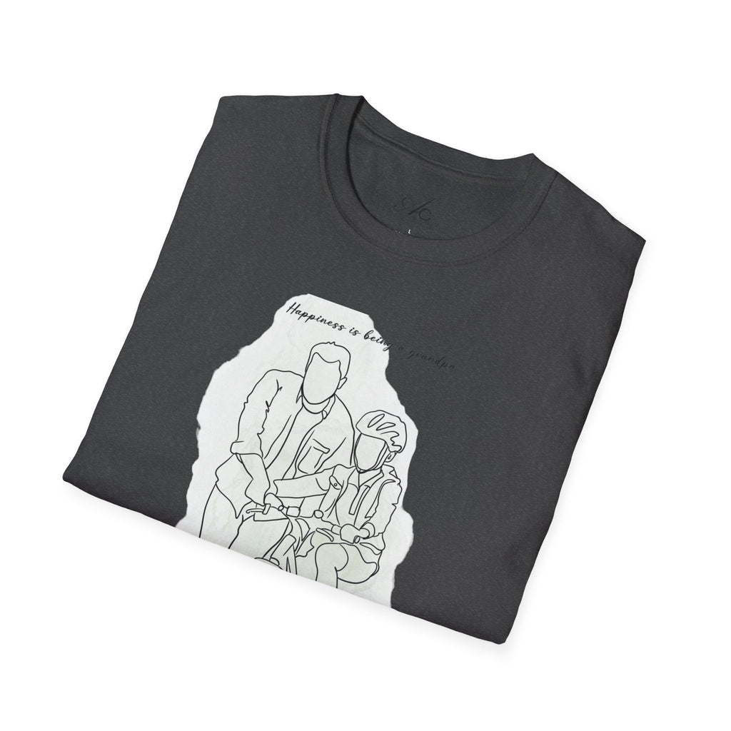 Happiness in Simplicity T-Shirt, Unisex Softstyle Tee, Casual Wear, Gift for Cyclists, Inspirational Quote Shirt, Summer Fashion - Metamorphosis Creations