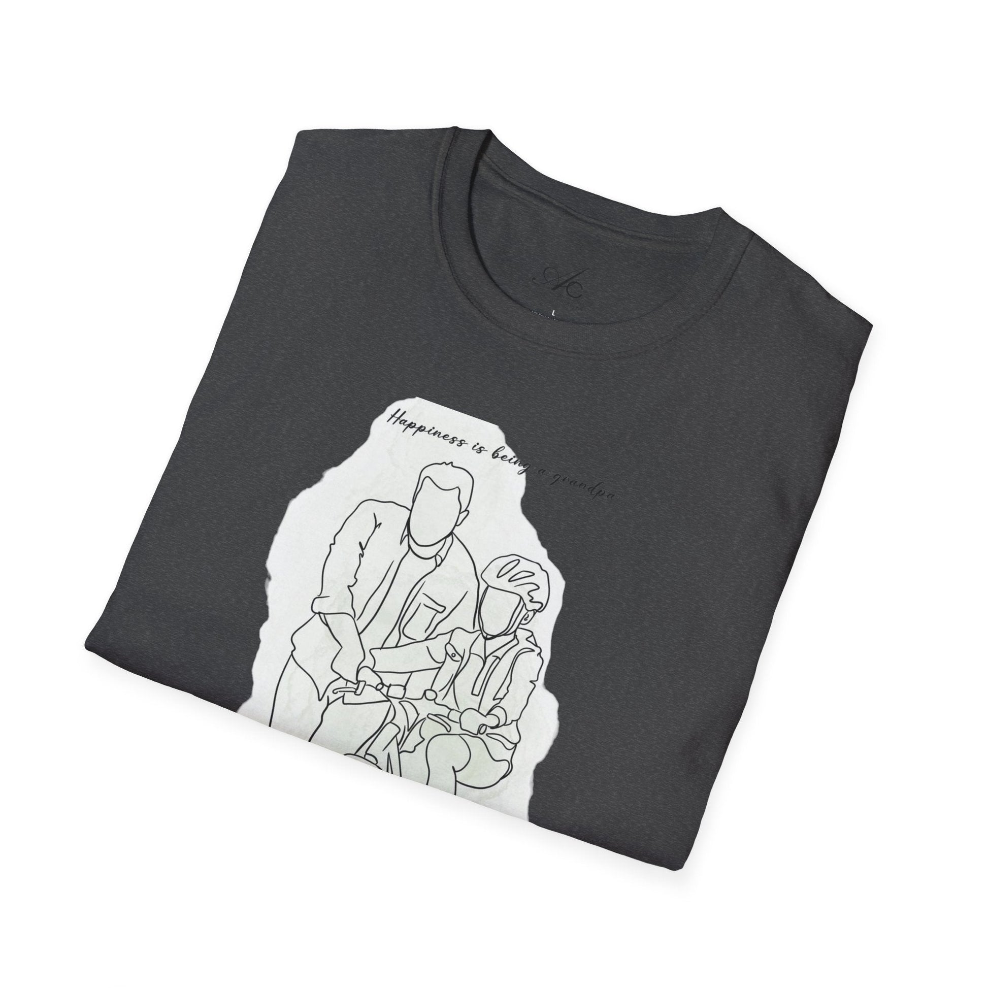 Happiness in Simplicity T-Shirt, Unisex Softstyle Tee, Casual Wear, Gift for Cyclists, Inspirational Quote Shirt, Summer Fashion - Metamorphosis Creations
