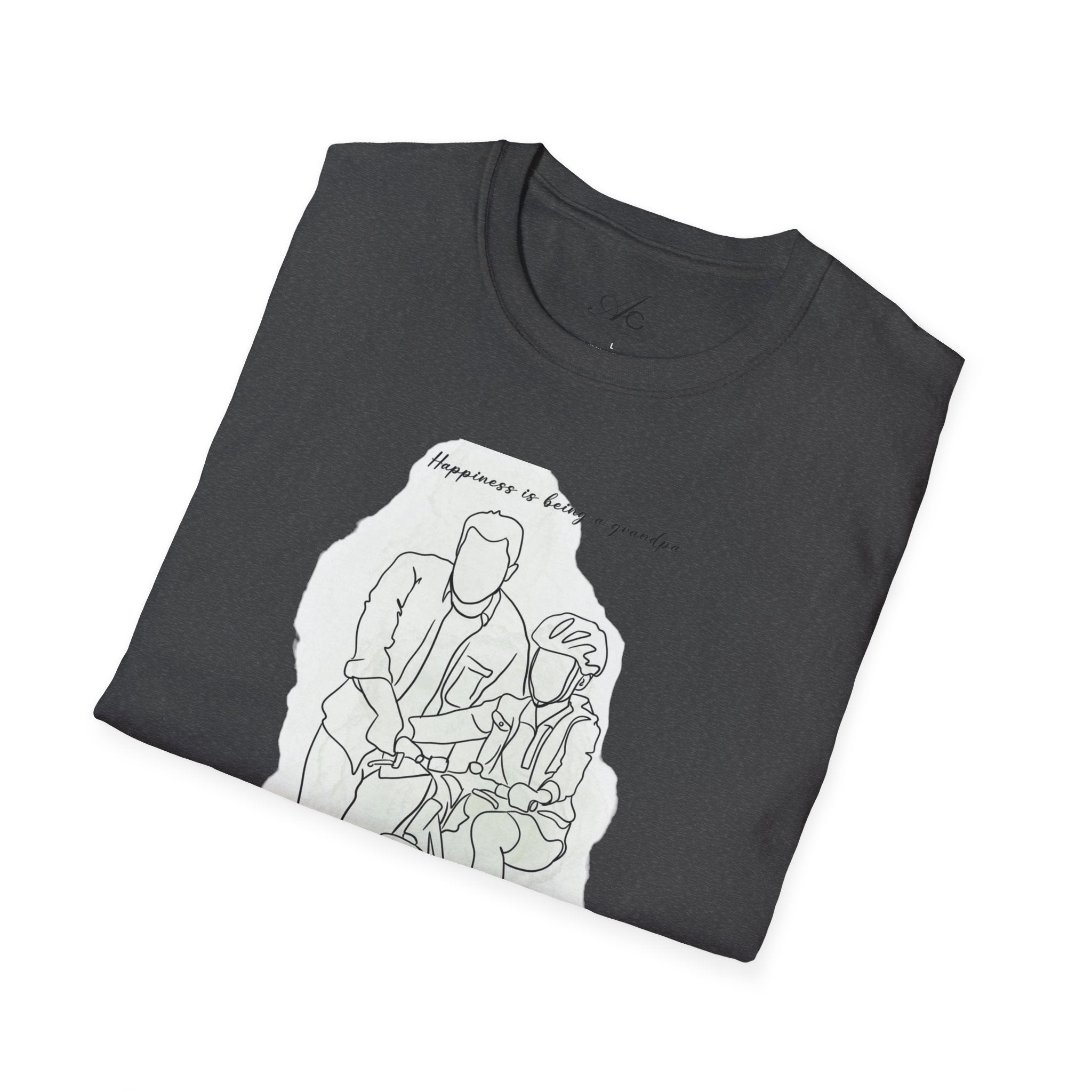 Happiness in Simplicity T-Shirt, Unisex Softstyle Tee, Casual Wear, Gift for Cyclists, Inspirational Quote Shirt, Summer Fashion - Metamorphosis Creations