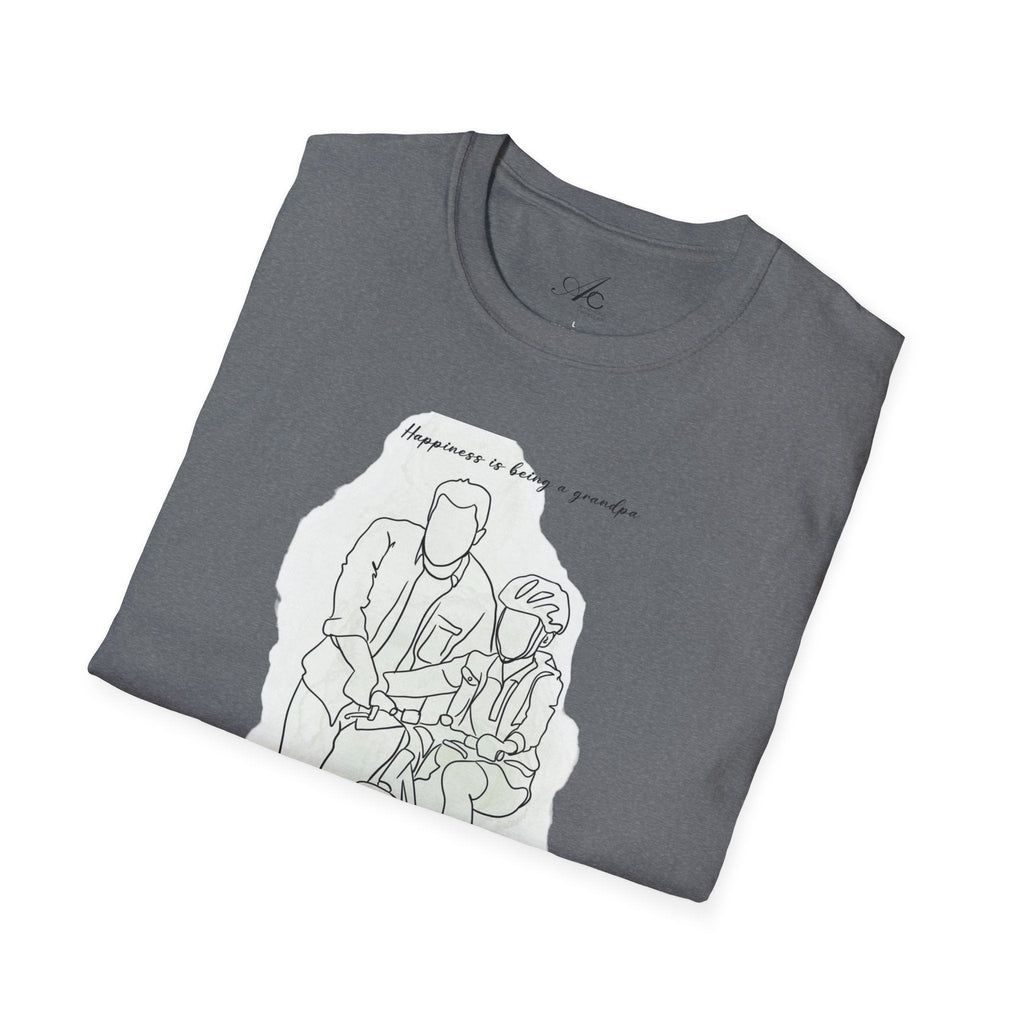Happiness in Simplicity T-Shirt, Unisex Softstyle Tee, Casual Wear, Gift for Cyclists, Inspirational Quote Shirt, Summer Fashion - Metamorphosis Creations