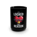 Heart Lock Humor Mug, Start your day with meaning. Funny Coffee Cup, Gift for Couples, Best Friend Present, Unique Home Decor - Metamorphosis Creations