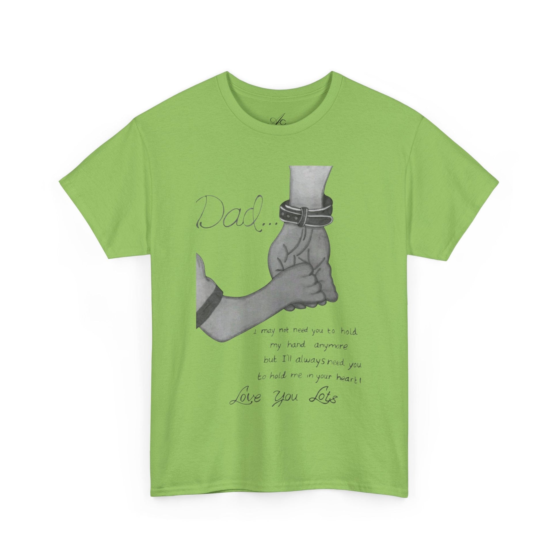 Heartfelt Dad Tee, Perfect Gift for Father's Day, Casual Wear, Family Bonding, Unisex Cotton Shirt, Thoughtful Keepsake - Metamorphosis Creations