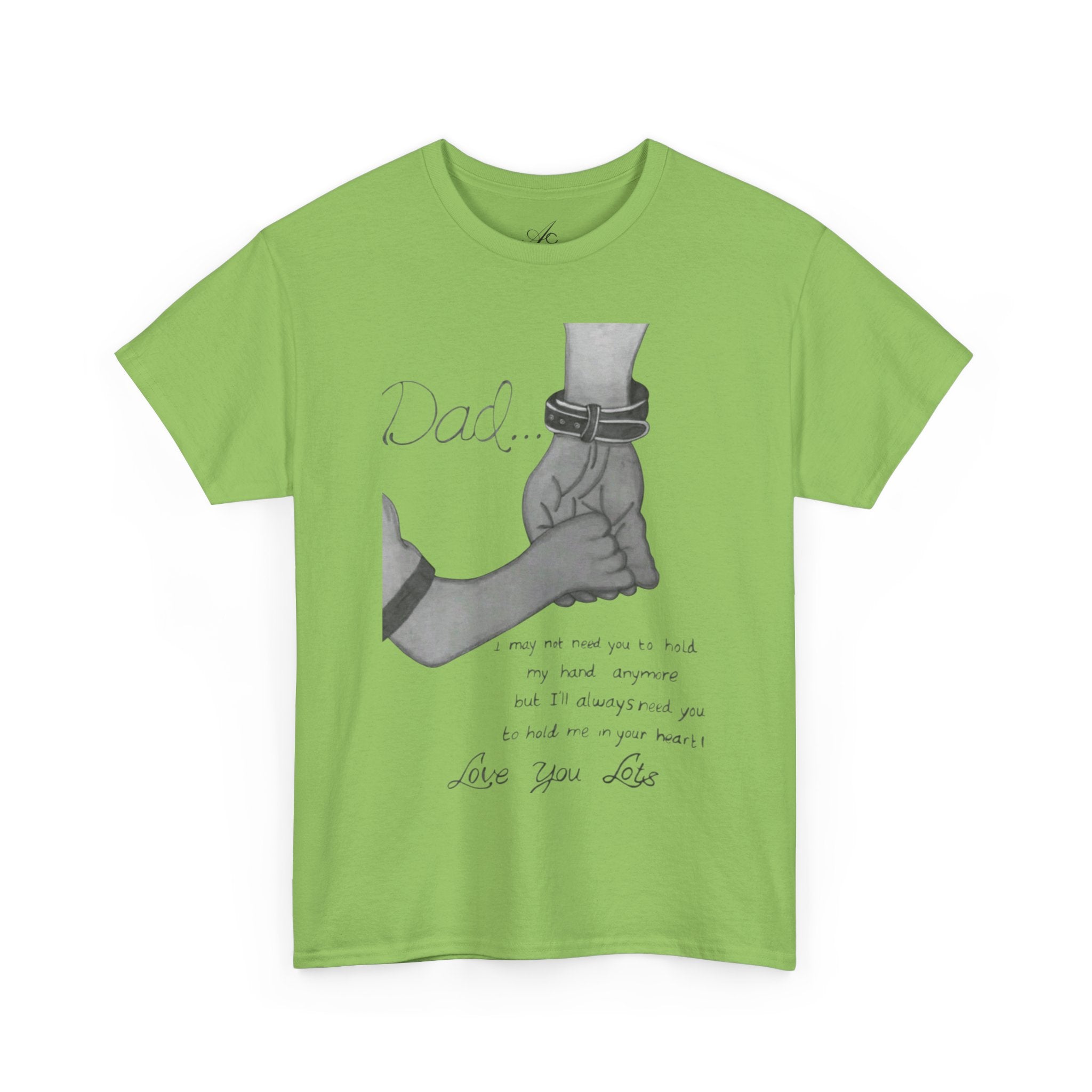 Heartfelt Dad Tee, Perfect Gift for Father's Day, Casual Wear, Family Bonding, Unisex Cotton Shirt, Thoughtful Keepsake - Metamorphosis Creations