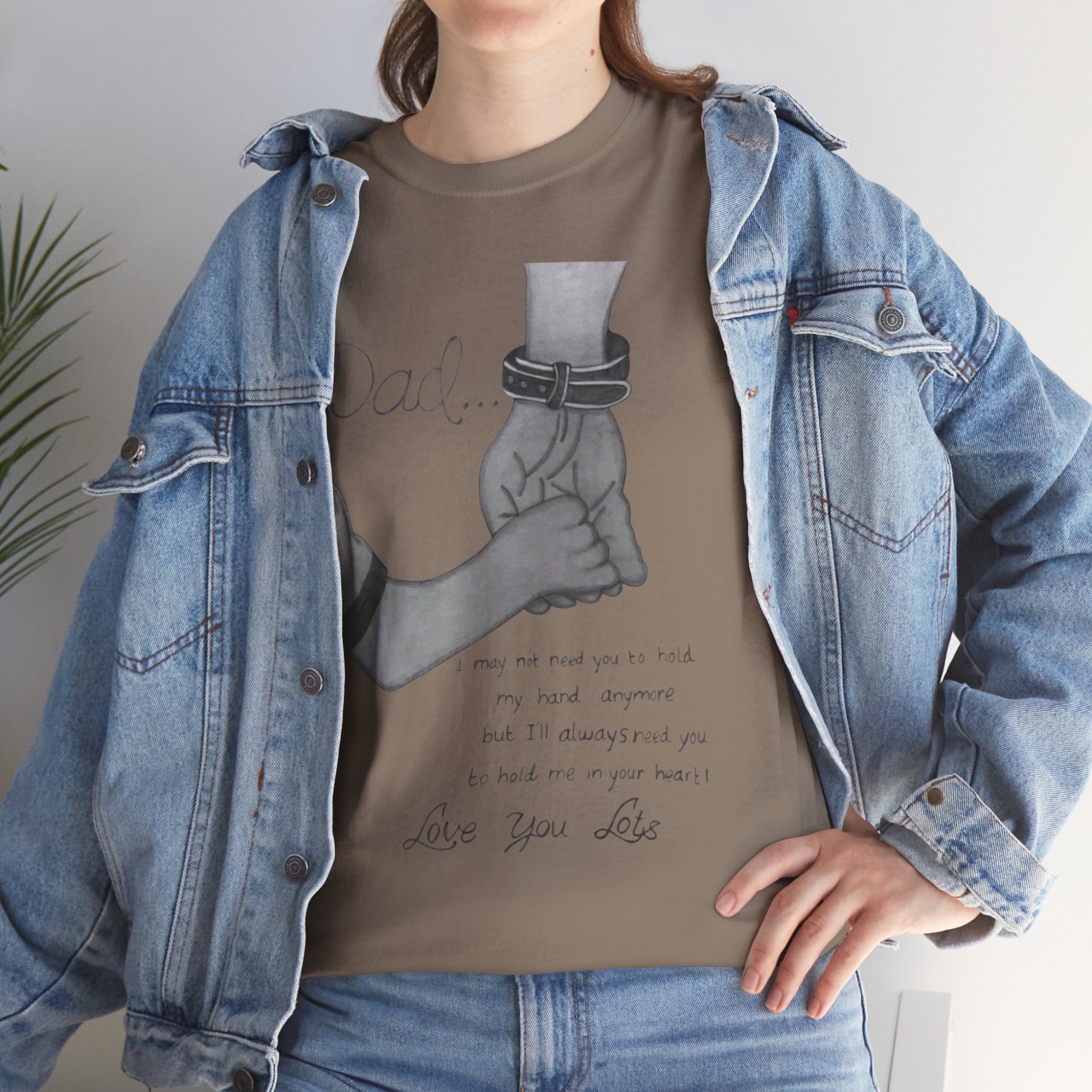 Heartfelt Dad Tee, Perfect Gift for Father's Day, Casual Wear, Family Bonding, Unisex Cotton Shirt, Thoughtful Keepsake - Metamorphosis Creations
