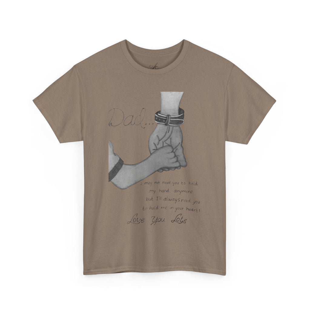 Heartfelt Dad Tee, Perfect Gift for Father's Day, Casual Wear, Family Bonding, Unisex Cotton Shirt, Thoughtful Keepsake - Metamorphosis Creations