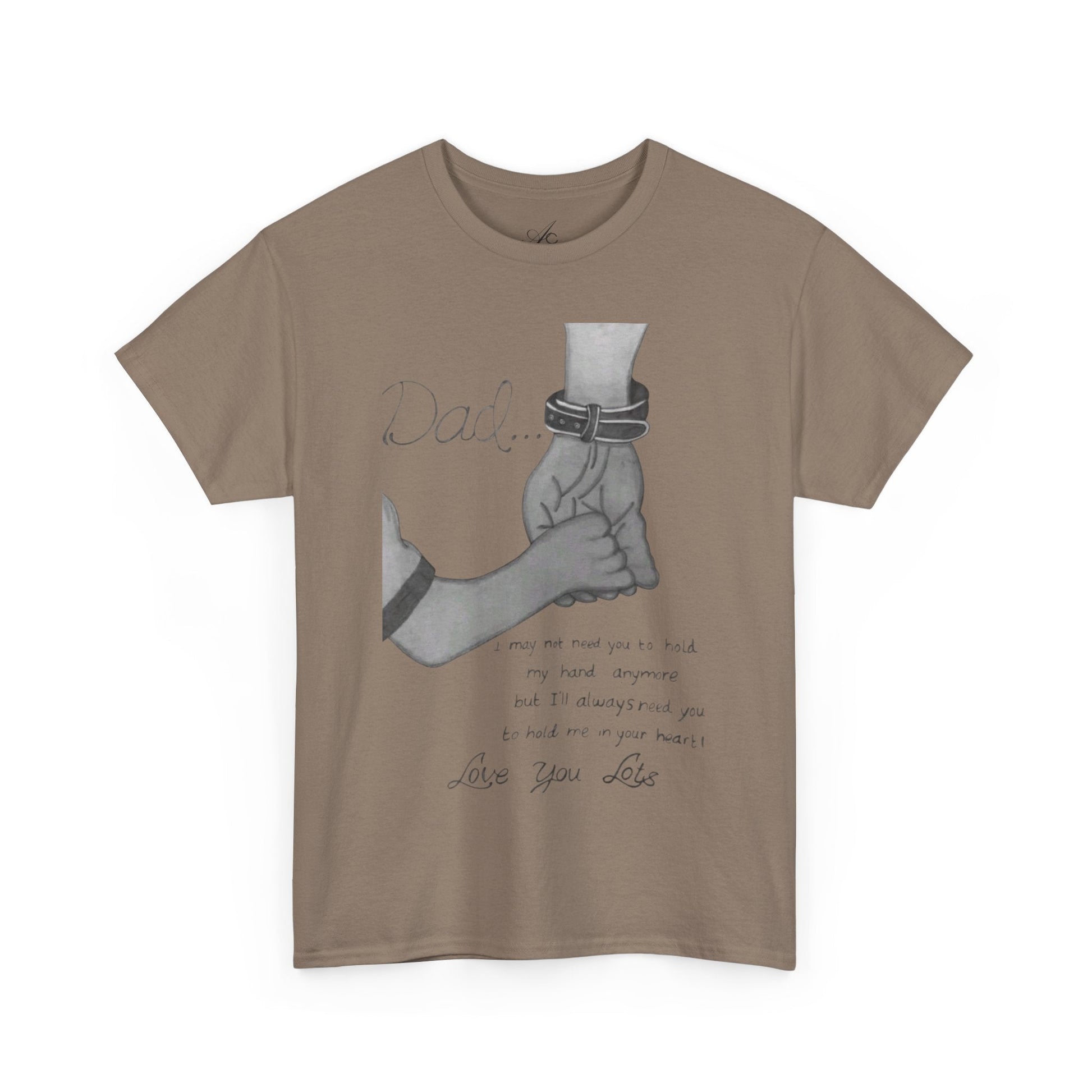 Heartfelt Dad Tee, Perfect Gift for Father's Day, Casual Wear, Family Bonding, Unisex Cotton Shirt, Thoughtful Keepsake - Metamorphosis Creations