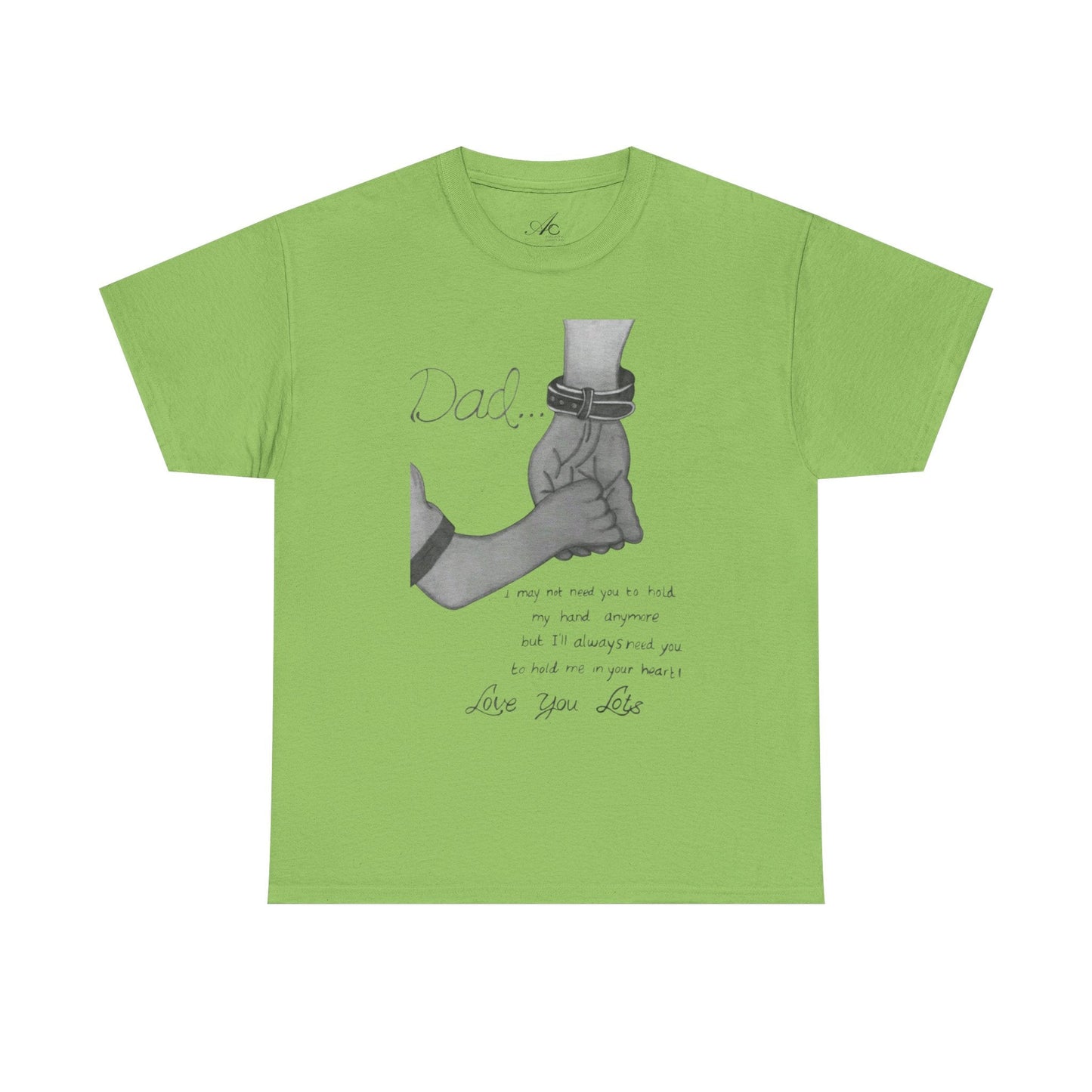 Heartfelt Dad Tee, Perfect Gift for Father's Day, Casual Wear, Family Bonding, Unisex Cotton Shirt, Thoughtful Keepsake - Metamorphosis Creations