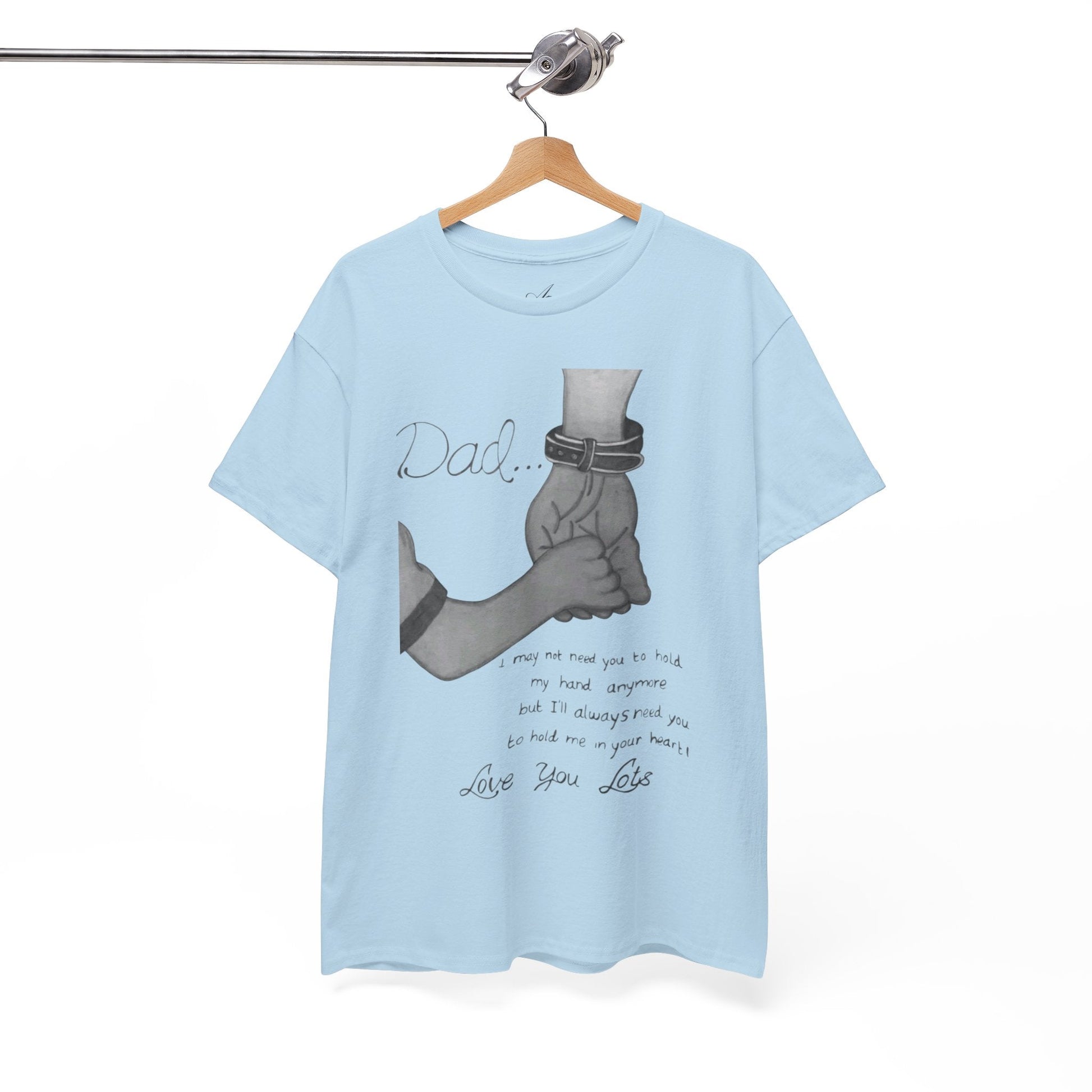 Heartfelt Dad Tee, Perfect Gift for Father's Day, Casual Wear, Family Bonding, Unisex Cotton Shirt, Thoughtful Keepsake - Metamorphosis Creations
