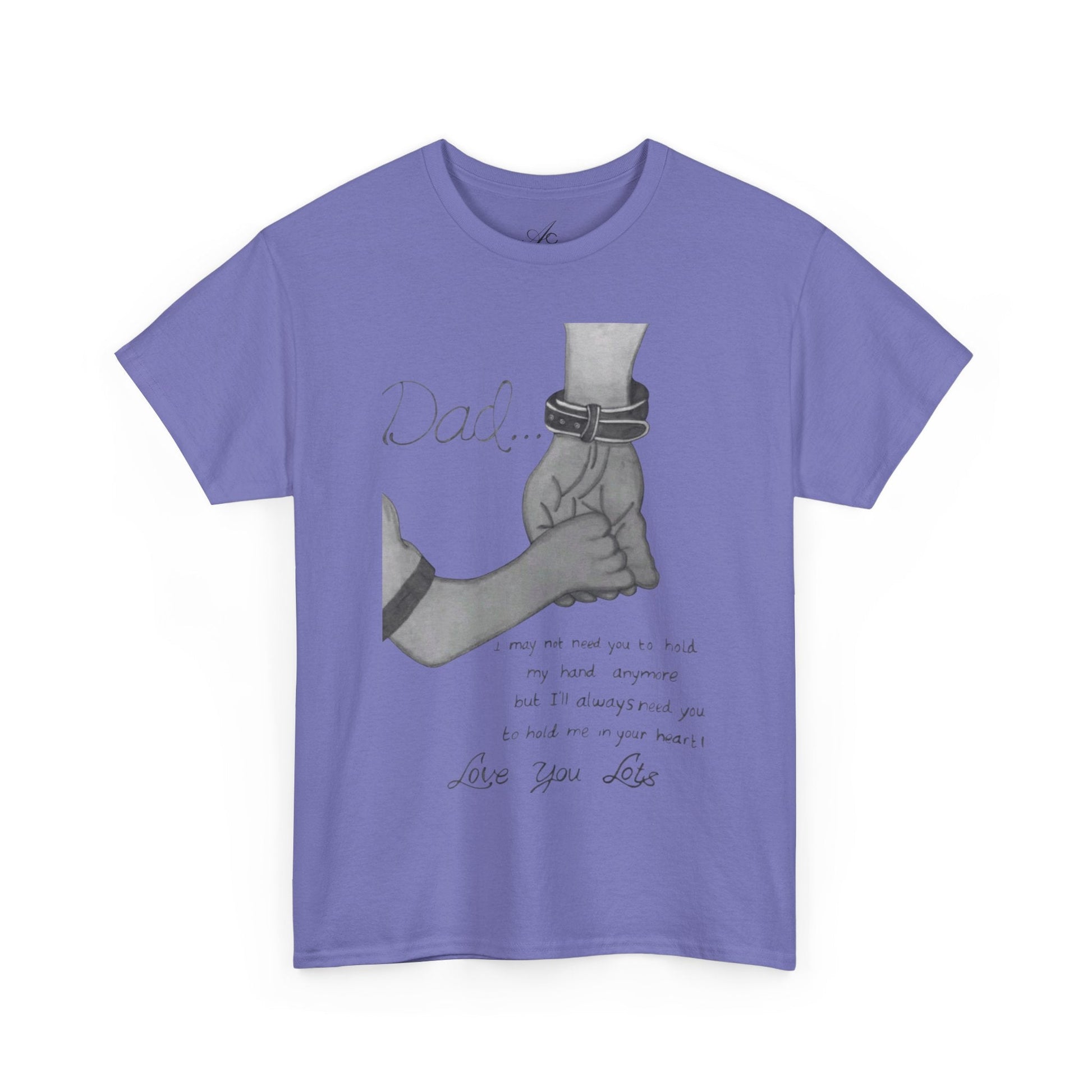 Heartfelt Dad Tee, Perfect Gift for Father's Day, Casual Wear, Family Bonding, Unisex Cotton Shirt, Thoughtful Keepsake - Metamorphosis Creations